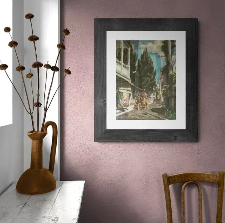 New Orleans Scene 1960's Print by Doris Chase, Framed - 3