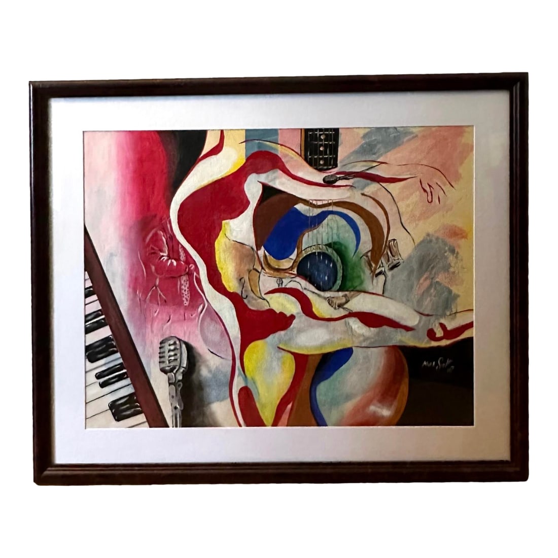 Musical Glory by Mark Scott, 2007, Oil Painting, Framed: This original oil painting titled "Musical Glory" is by Mark Scott. Great condition and amazing color. Condition: Alterations: Original Condition Unaltered Imperfections: Some Imperfections Condition