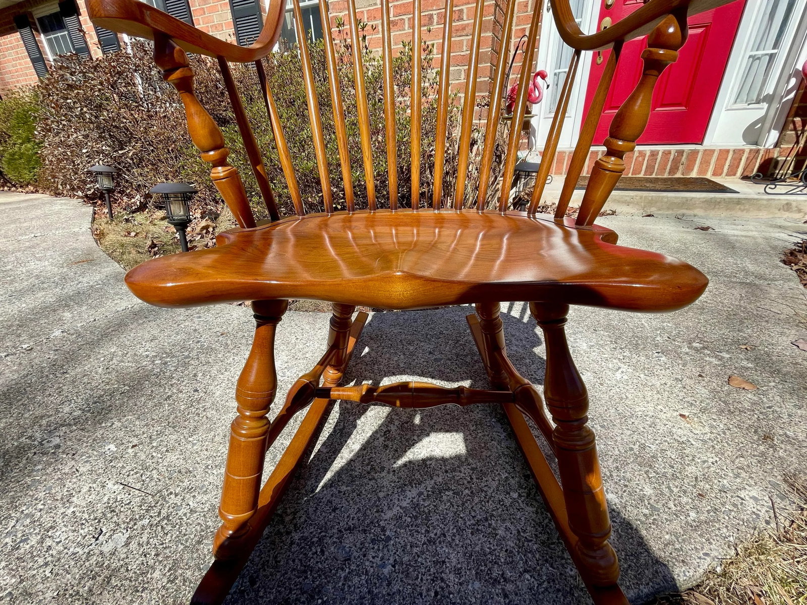 Late 20th Century Fredrick Duckloe and Brothers Windsor Style Rocker - 4
