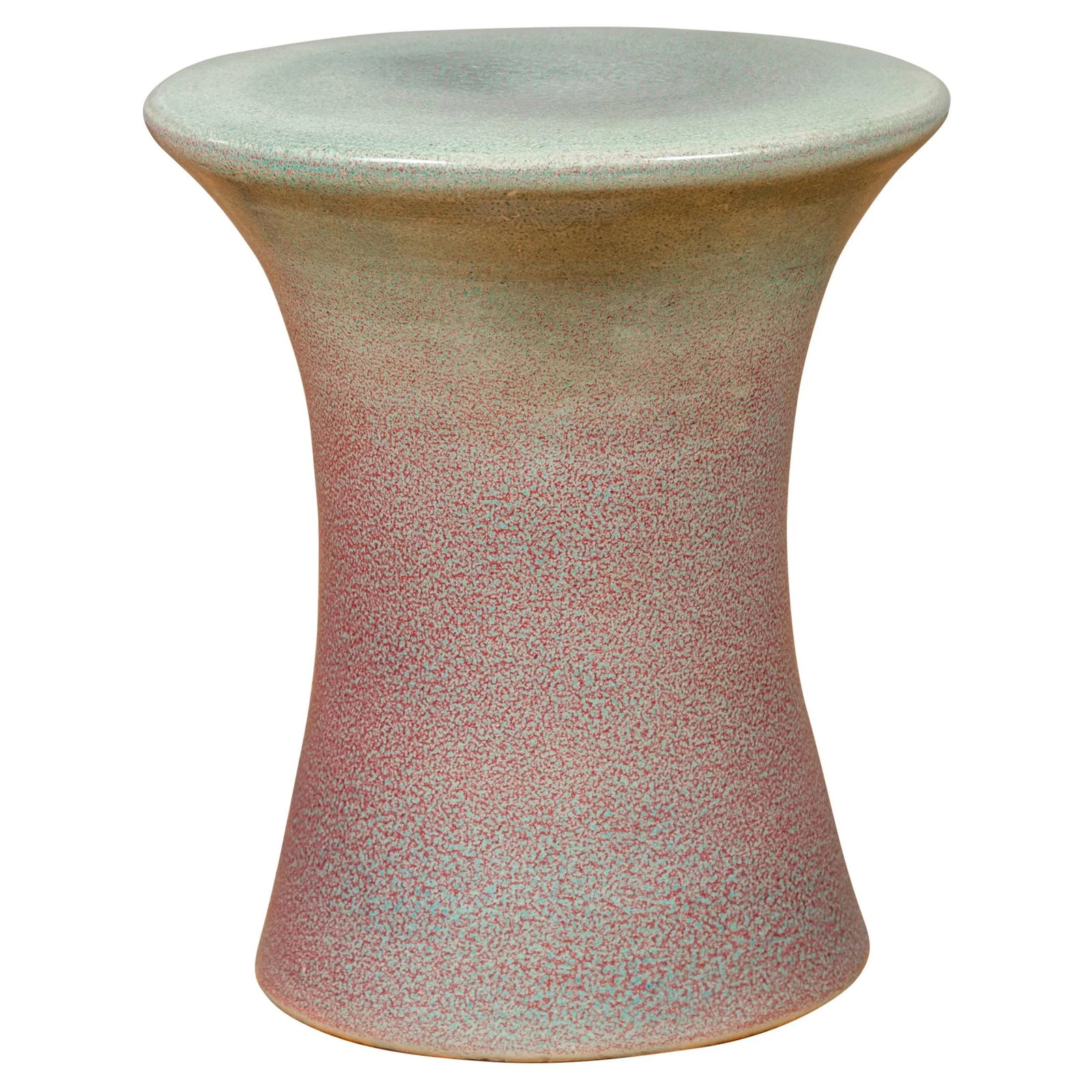 Chinese Contemporary Artisan Hand Painted and Glazed Curving Garden Seat - 12