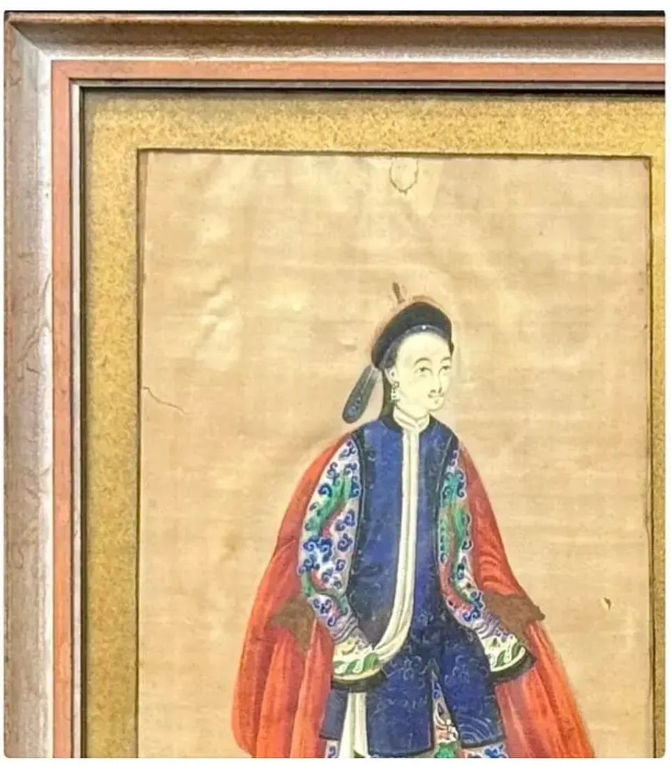 Chinese Ancestral Portrait, Gouache on Paper - 2