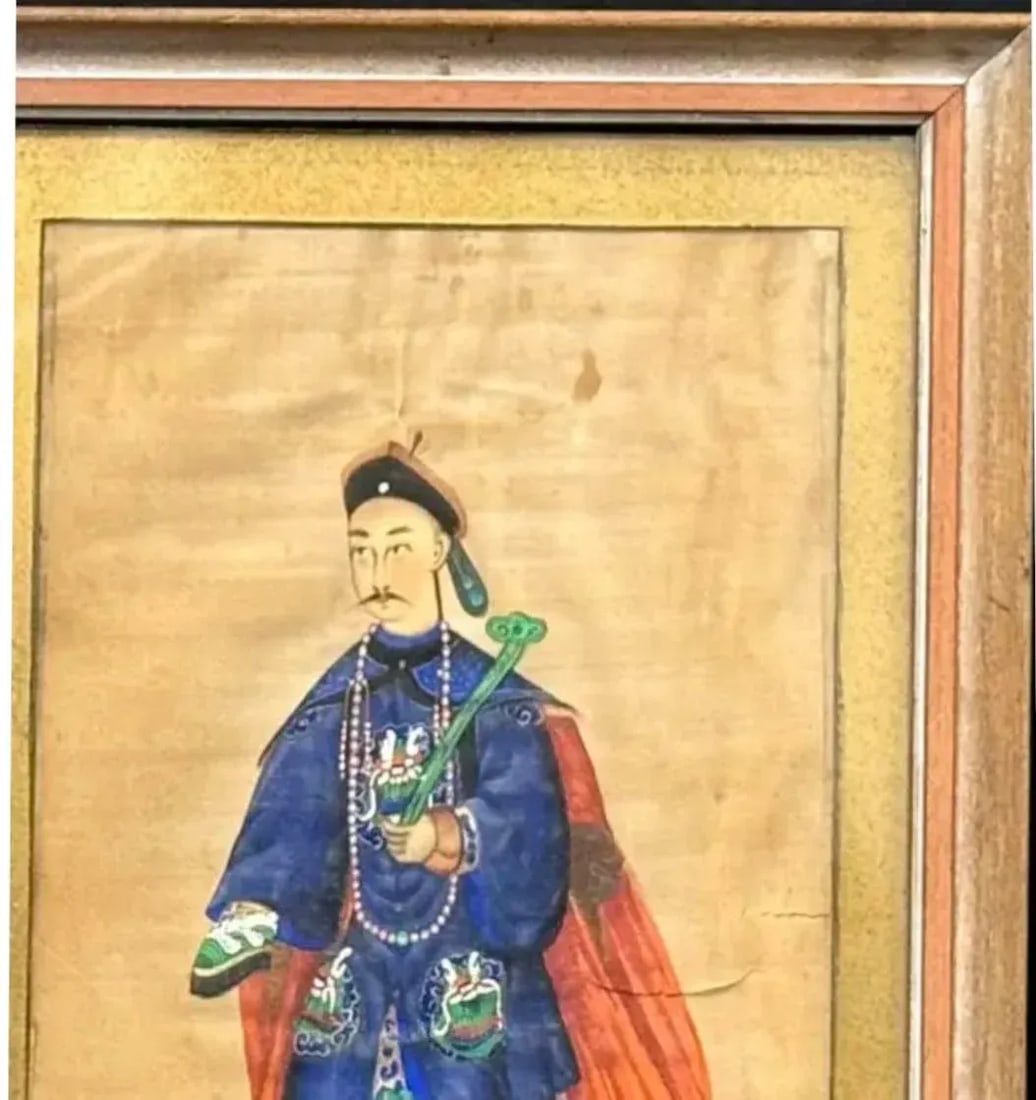 Chinese Ancestral Portrait, Gouache on Paper - 3