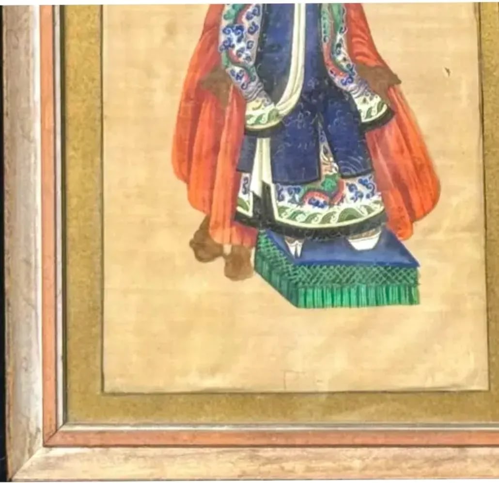 Chinese Ancestral Portrait, Gouache on Paper - 4