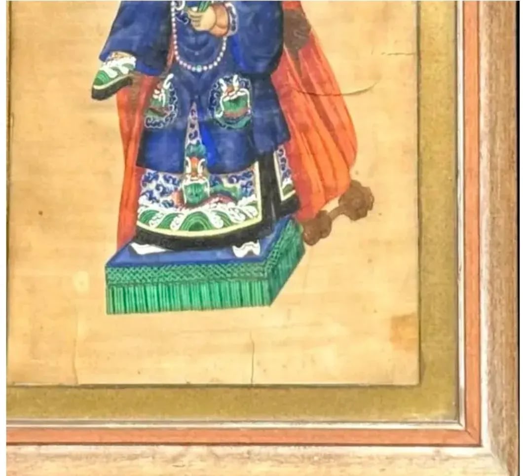 Chinese Ancestral Portrait, Gouache on Paper - 5