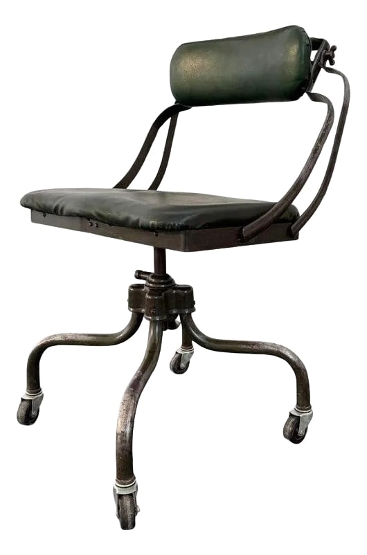 1930s Industrial "Sit Wel" Office Desk Task Chair by Remington Rand (1 of 9)