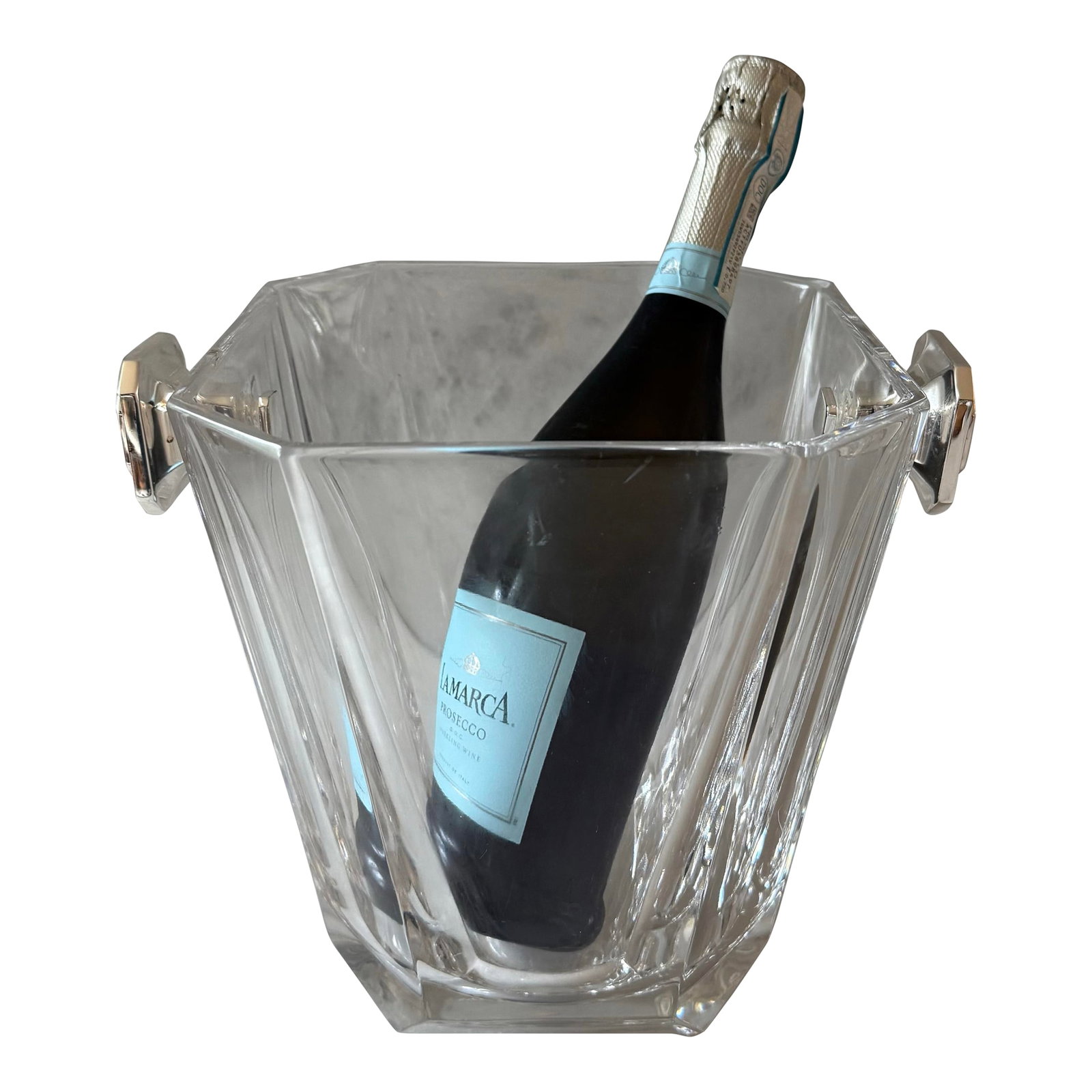 Vintage Colle Crisallerie Crystal Champagne Bucket Made in Italy - 2