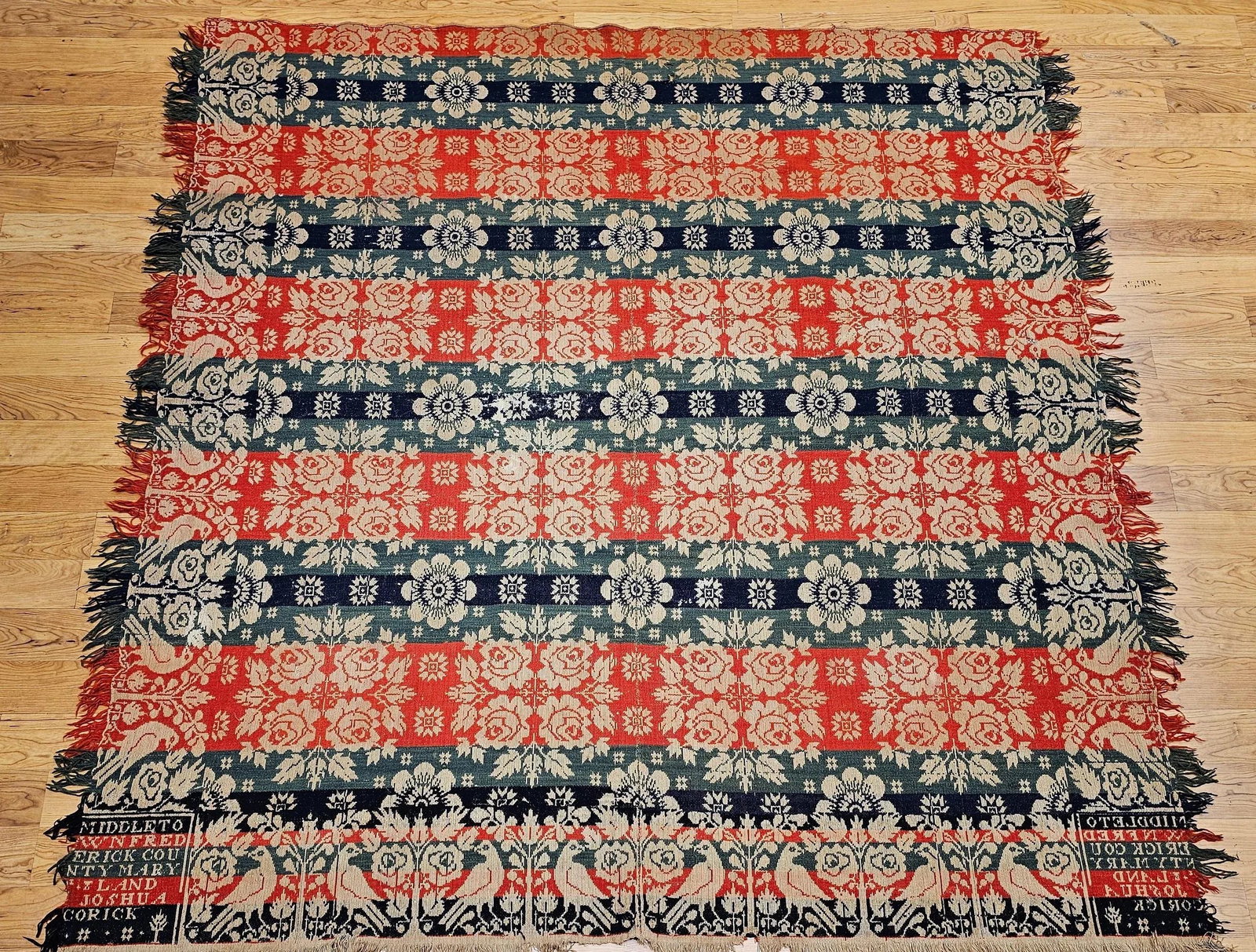 Mid 19th Century American Coverlet - 5