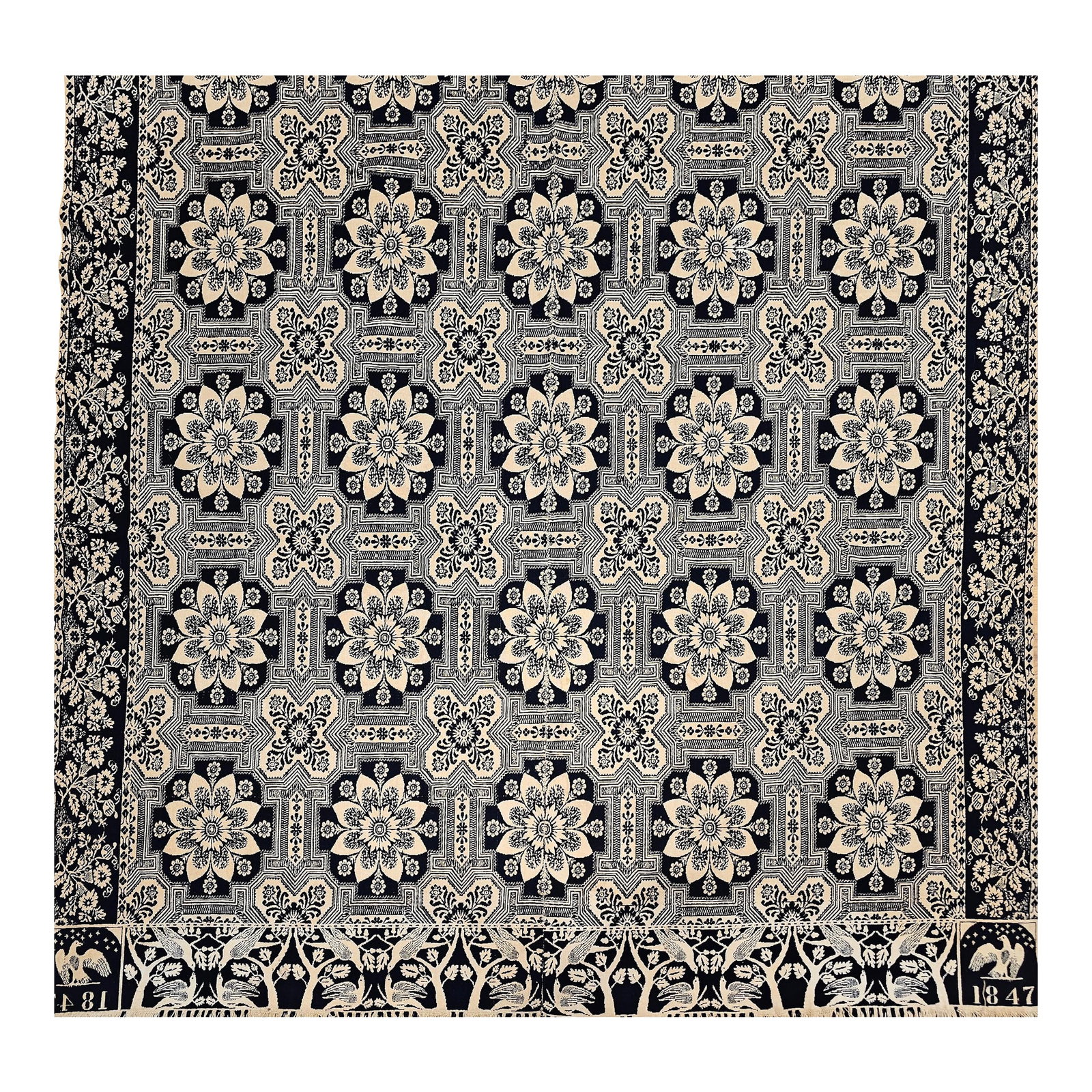 Mid 19th Century American Coverlet (1 of 12)