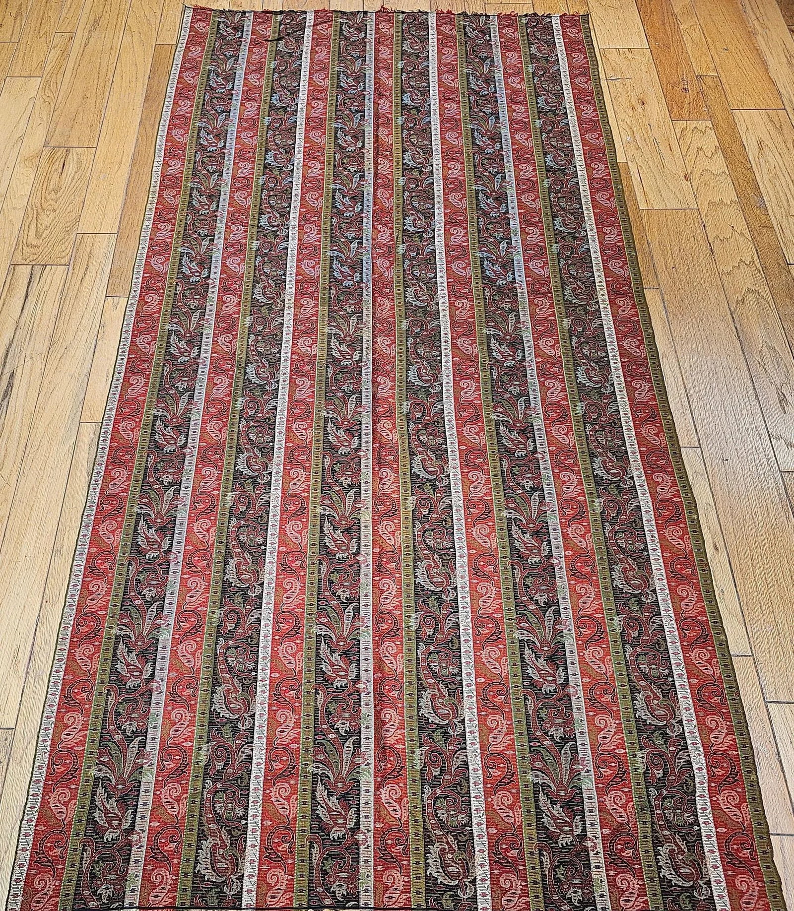 Mid-19th Century Hand-Woven Kashmiri Paisley Shawl, Wool, India - 2