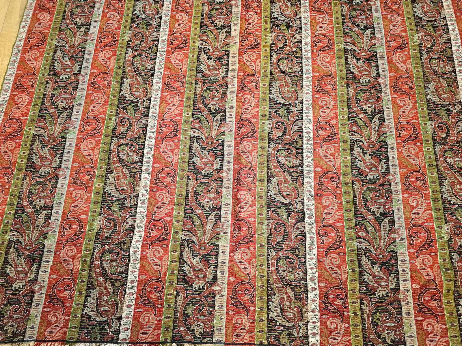 Mid-19th Century Hand-Woven Kashmiri Paisley Shawl, Wool, India - 3