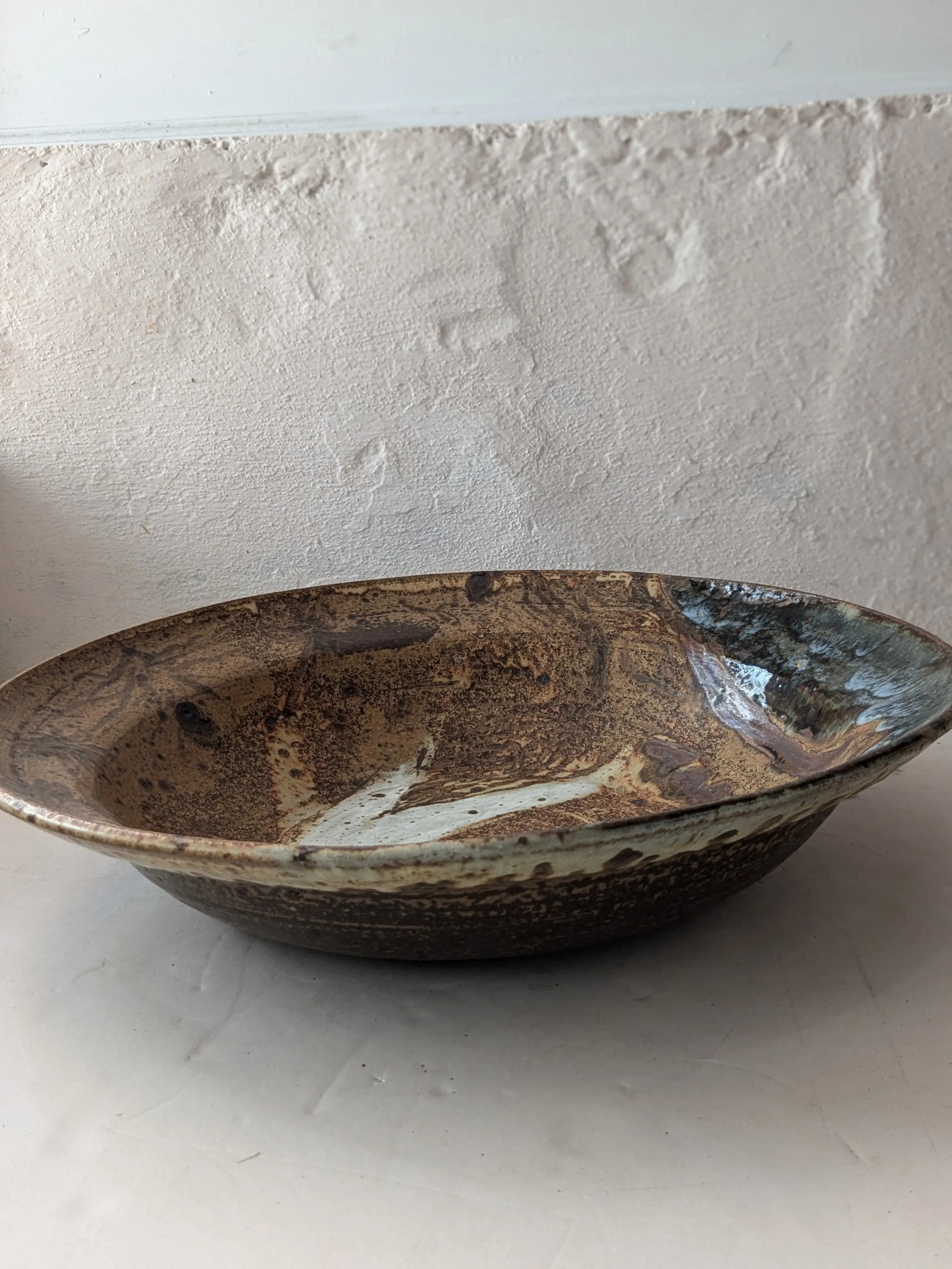Late 20th Century Large Studio Pottery Display Bowl- Signed - 3