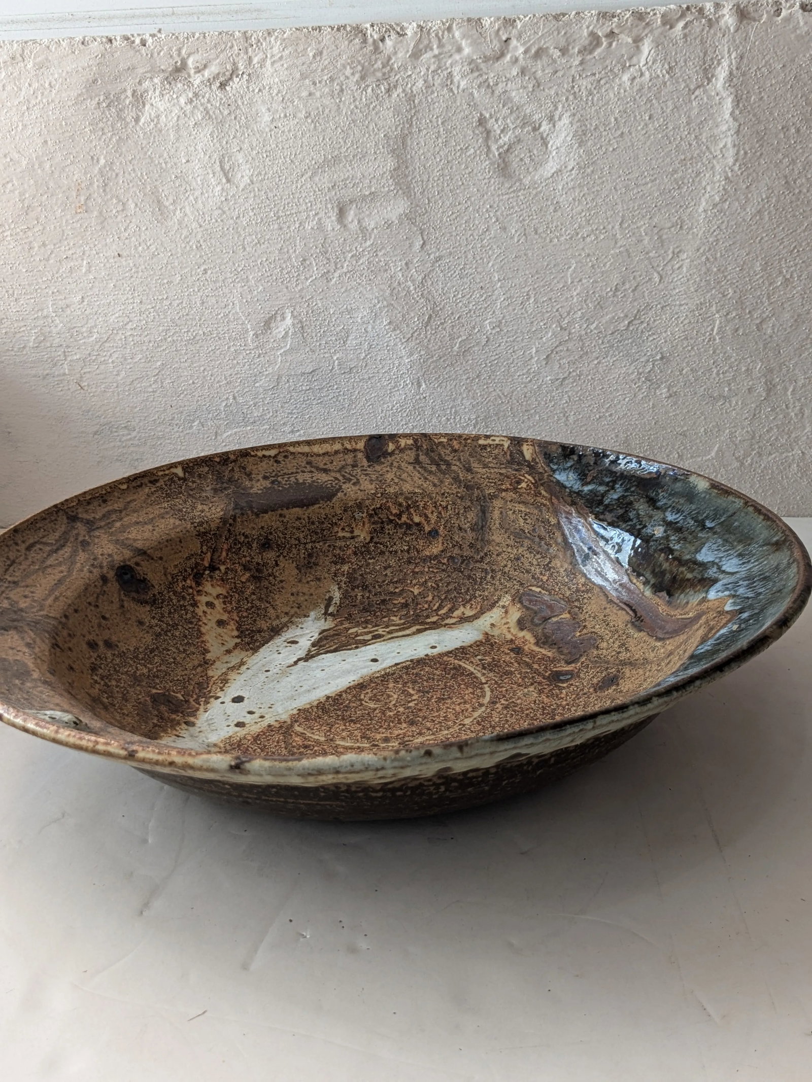 Late 20th Century Large Studio Pottery Display Bowl- Signed - 7