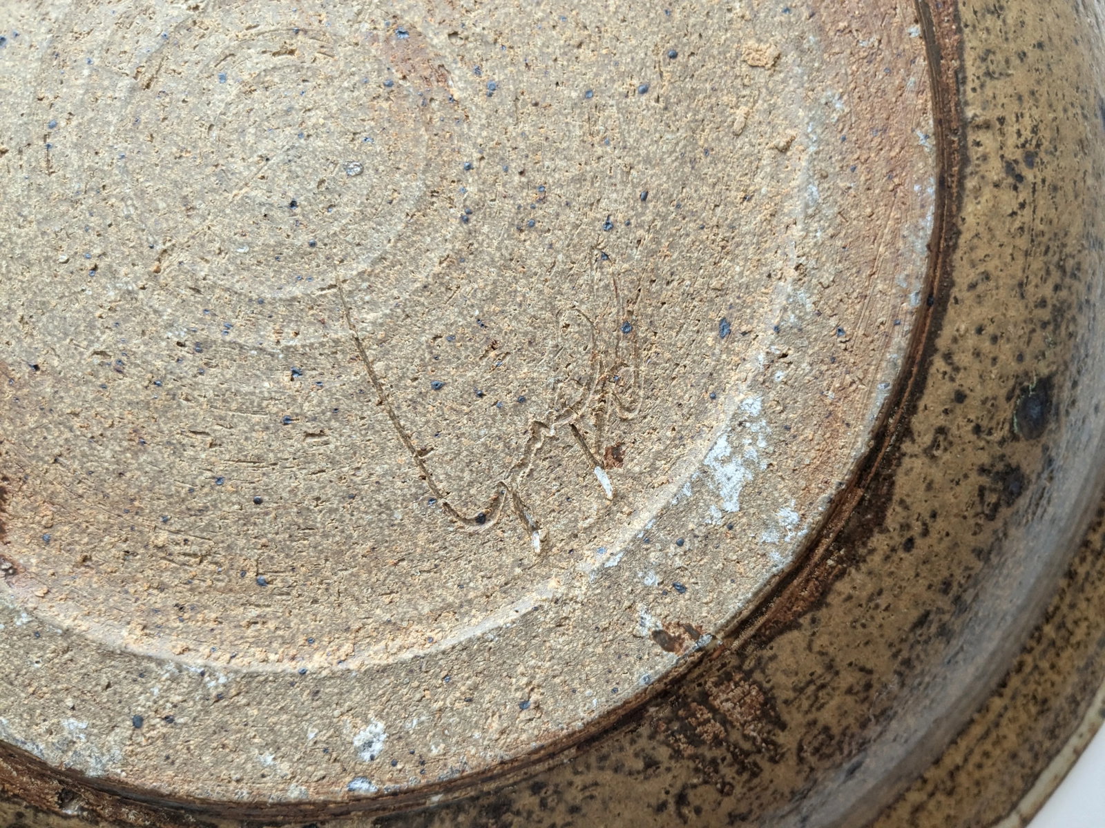 Late 20th Century Large Studio Pottery Display Bowl- Signed - 8