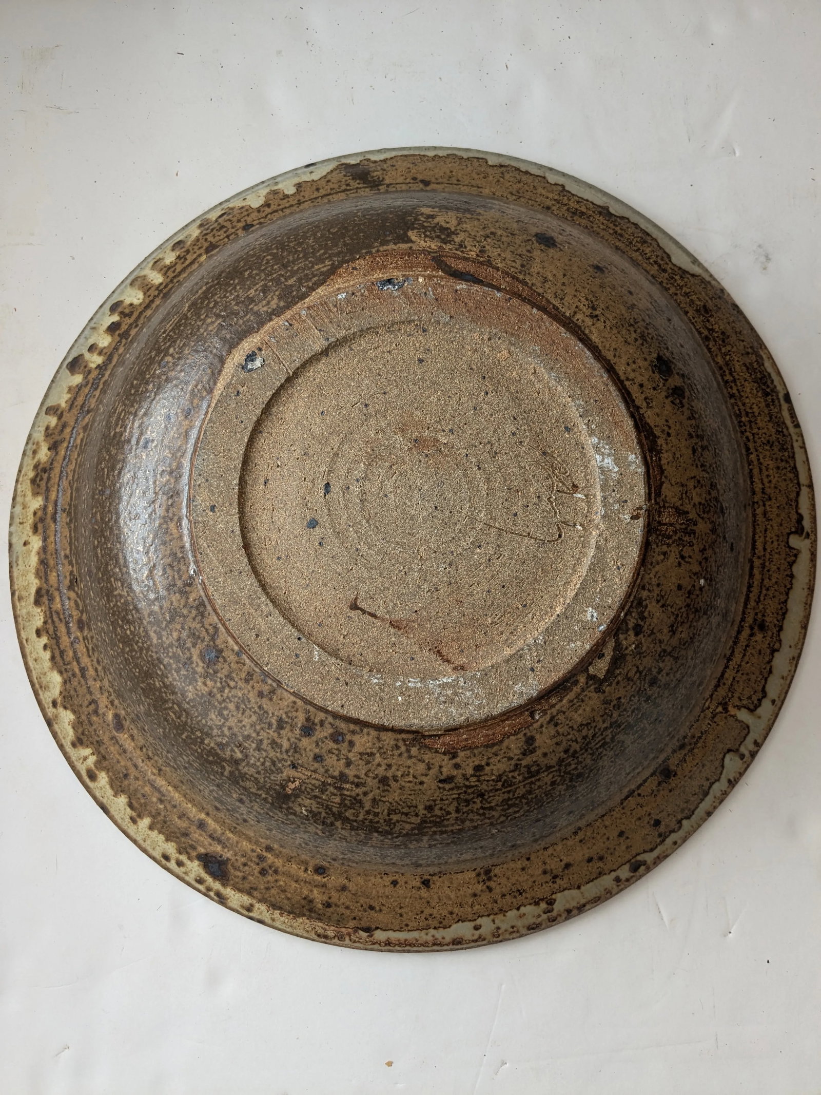 Late 20th Century Large Studio Pottery Display Bowl- Signed - 9