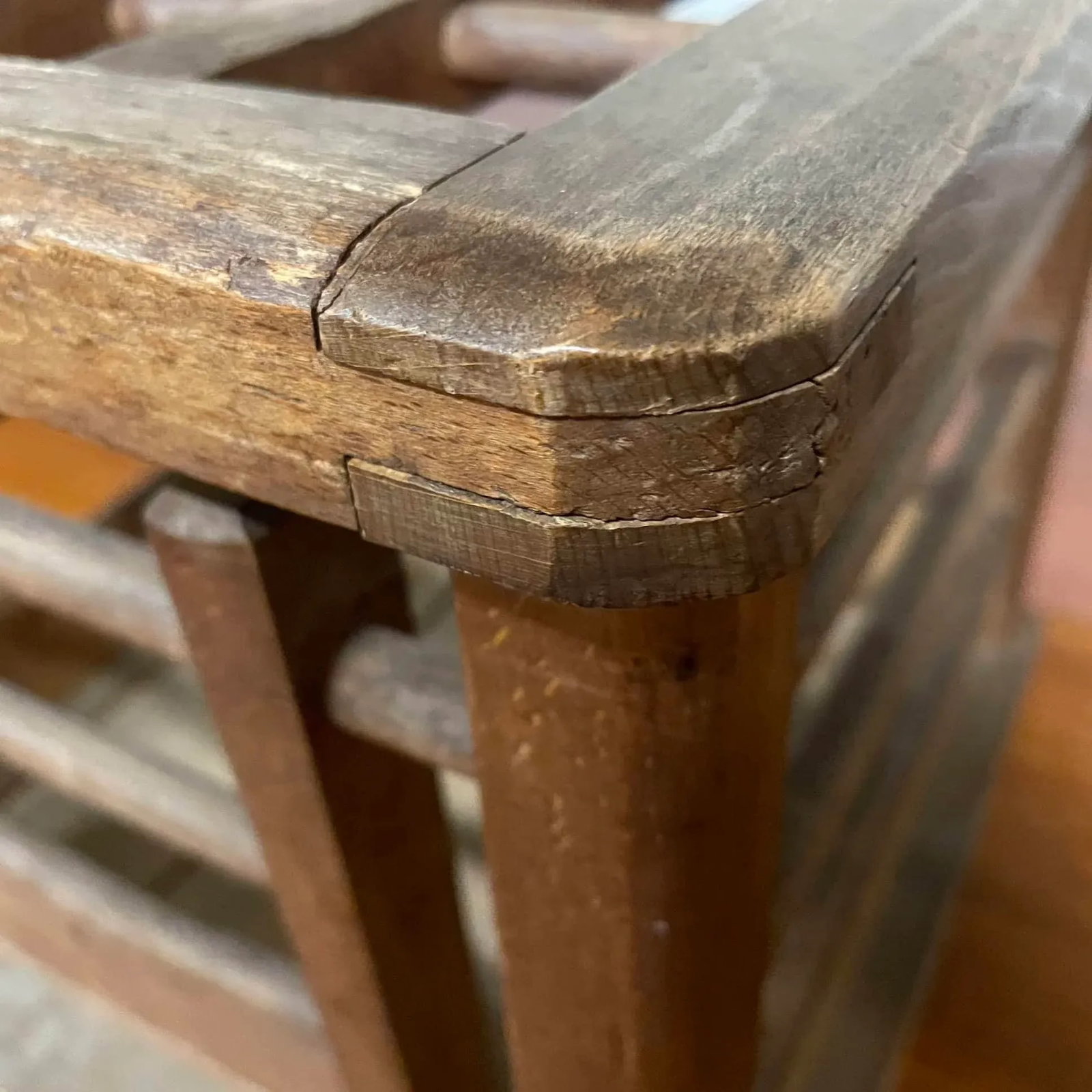 Vintage Japanese Wood Kotatsu Table - 11