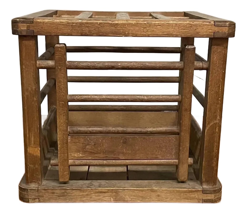 Vintage Japanese Wood Kotatsu Table: This vintage Japanese kotatsu is a beautifully aged, compact table showcasing traditional craftsmanship. Likely dating from the 1920s to 1950s, it reflects a time when kotatsu tables were heated with