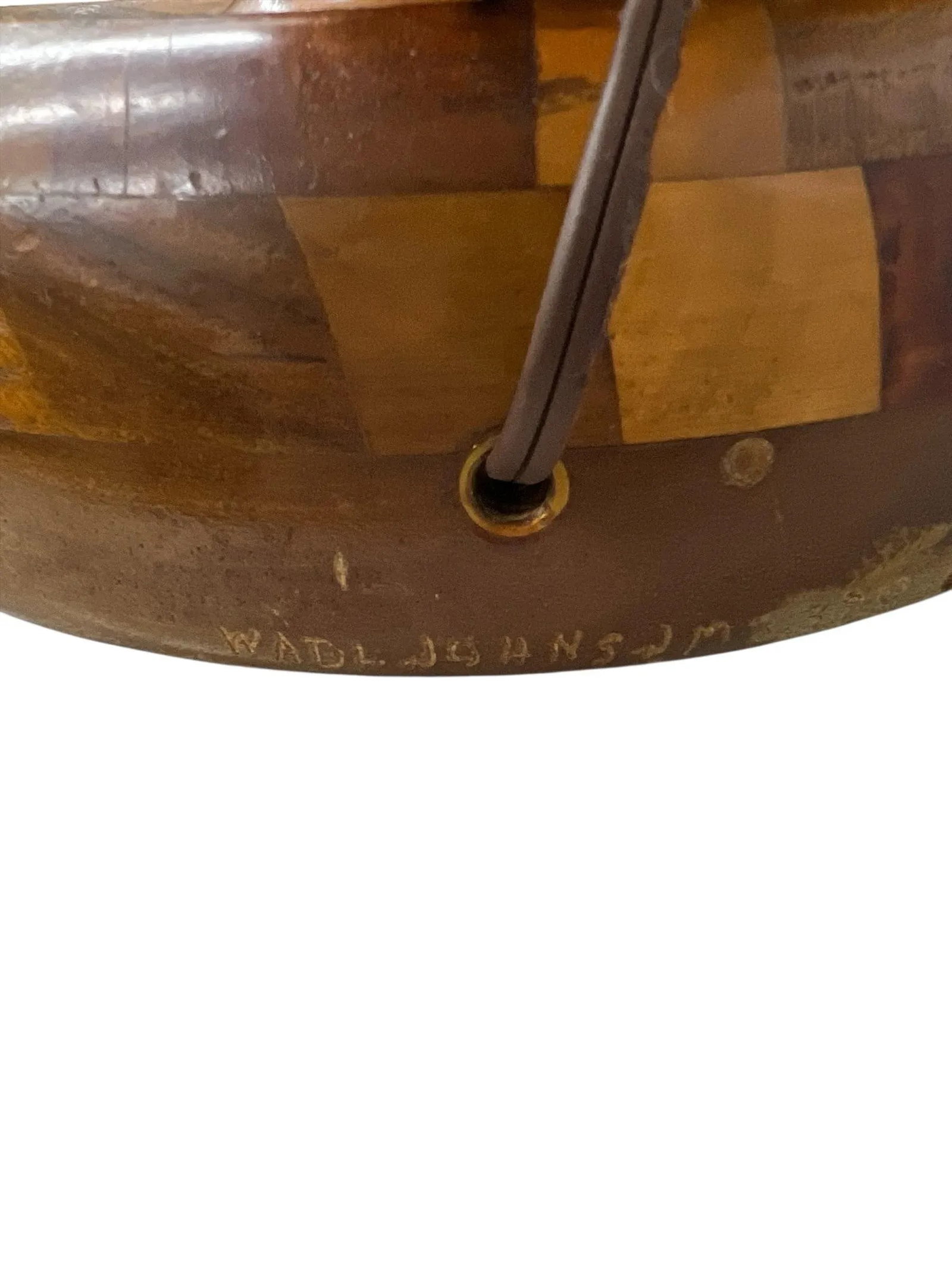 Mid Century Marquetry Lamps - A Pair - 7