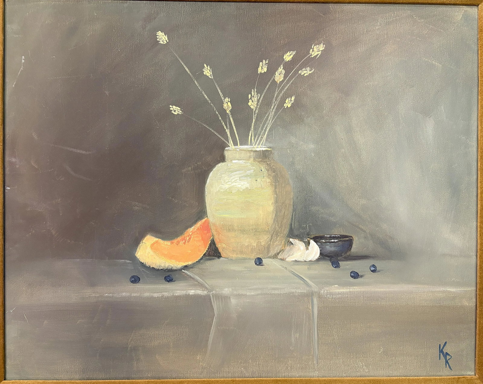 Signed and Framed Original Painting on Canvas by Karen Reinhart (American, 1938-2023) - 3