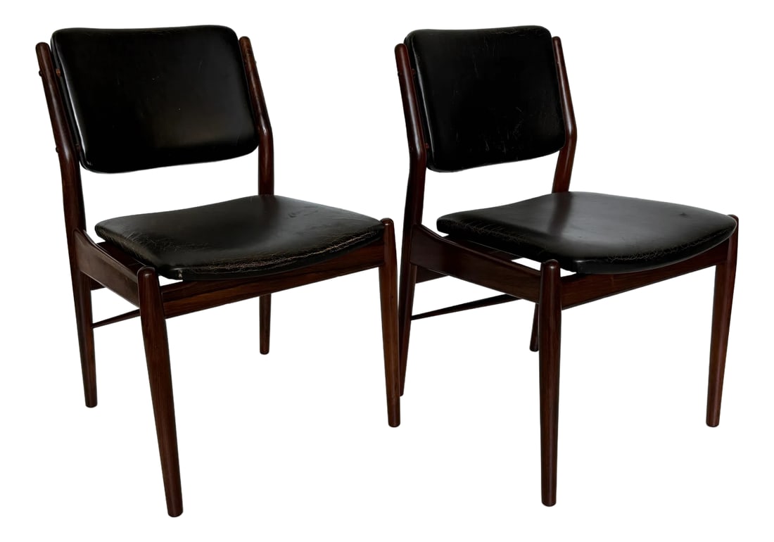 1960s Pair of Rosewood Niels Vodder Chairs (1 of 12)