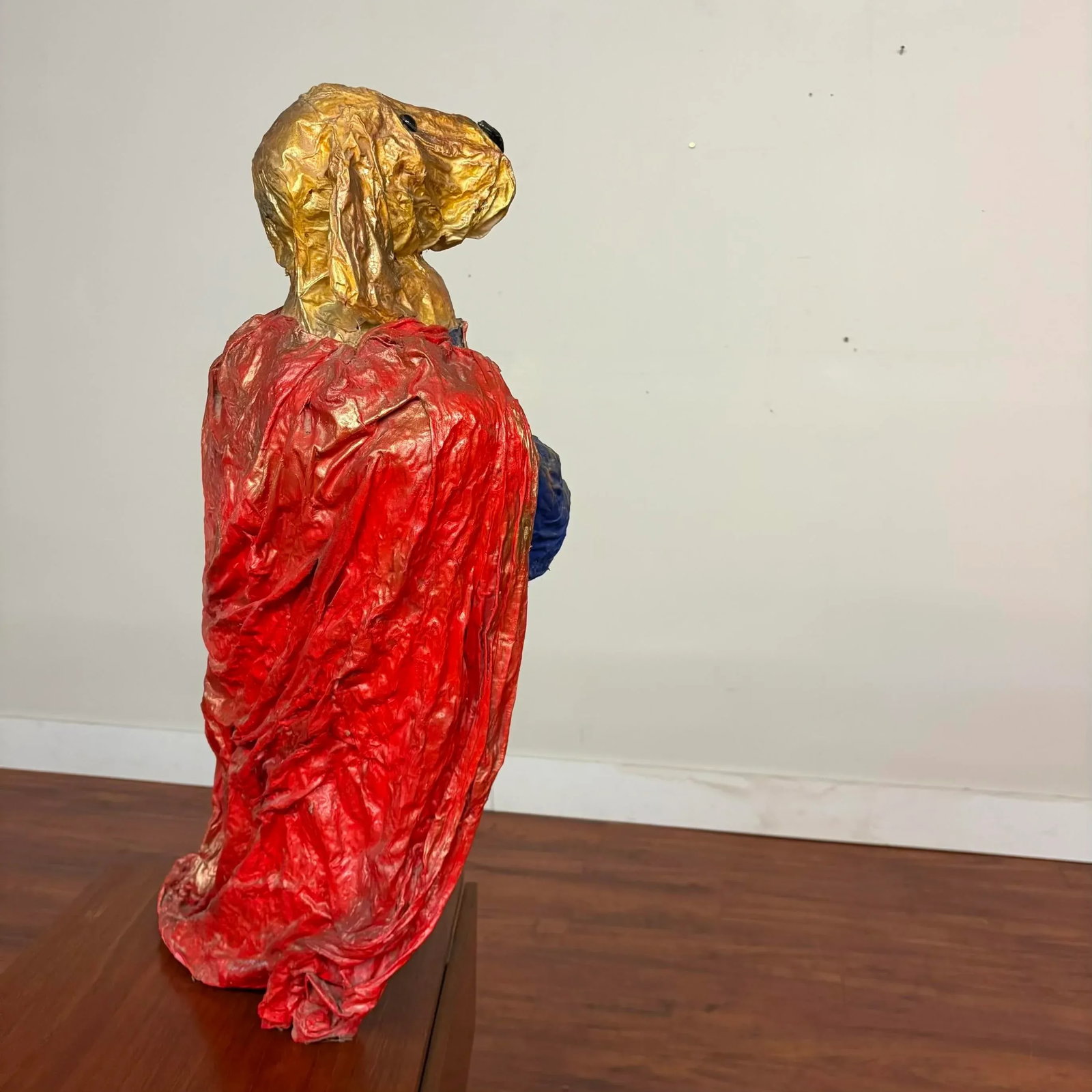 Superdog Paper Mâché Sculpture - Vintage Whimsical Decor - 6