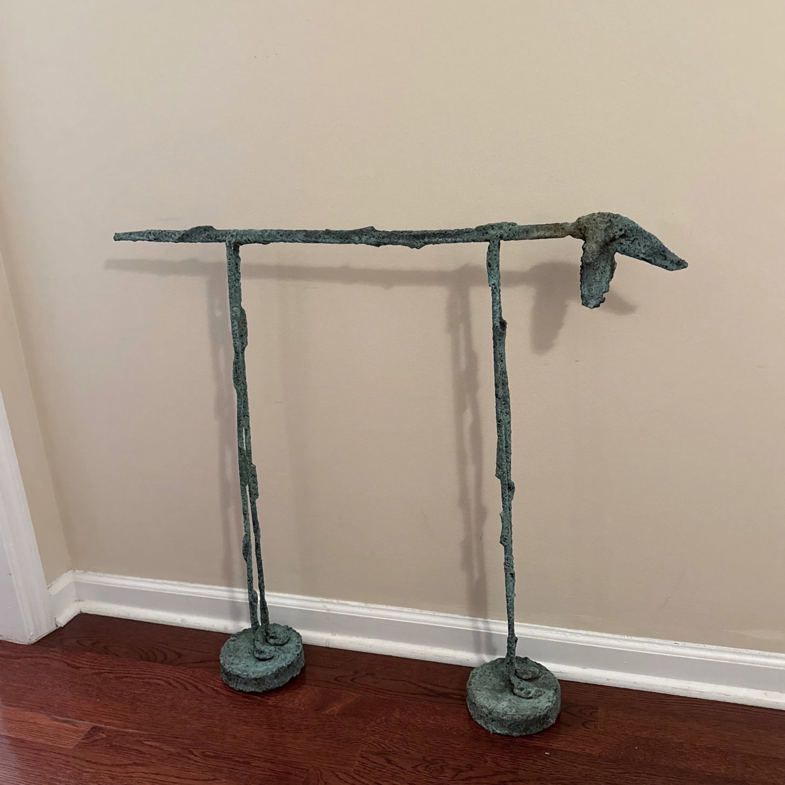 Early 21st Century Bronze Artist Made Abstract Brutalist Style Dog Sculpture - 2