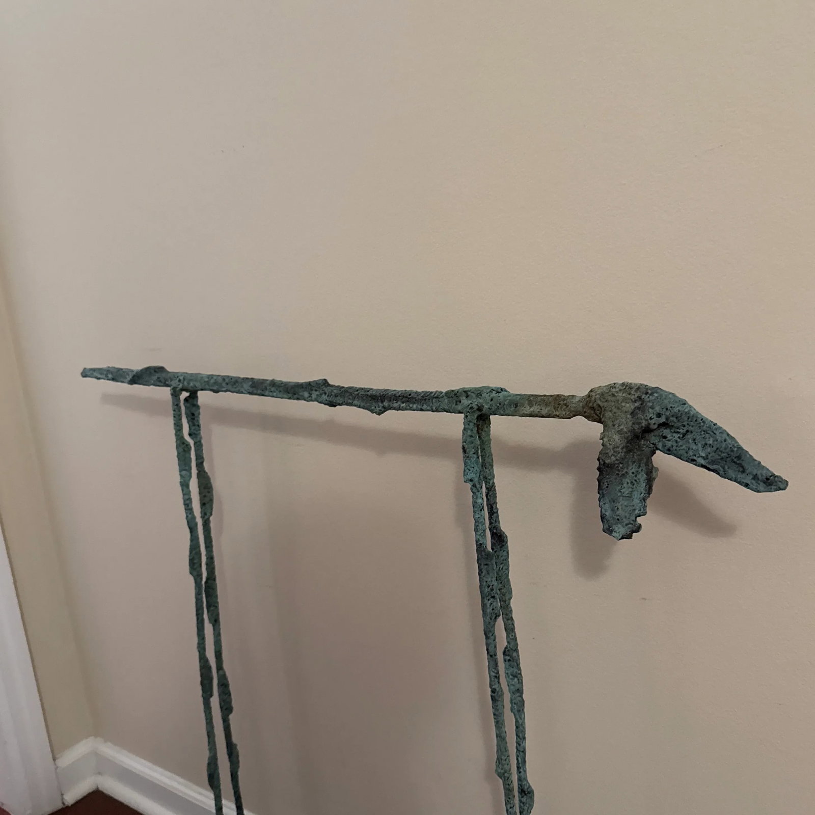 Early 21st Century Bronze Artist Made Abstract Brutalist Style Dog Sculpture - 3