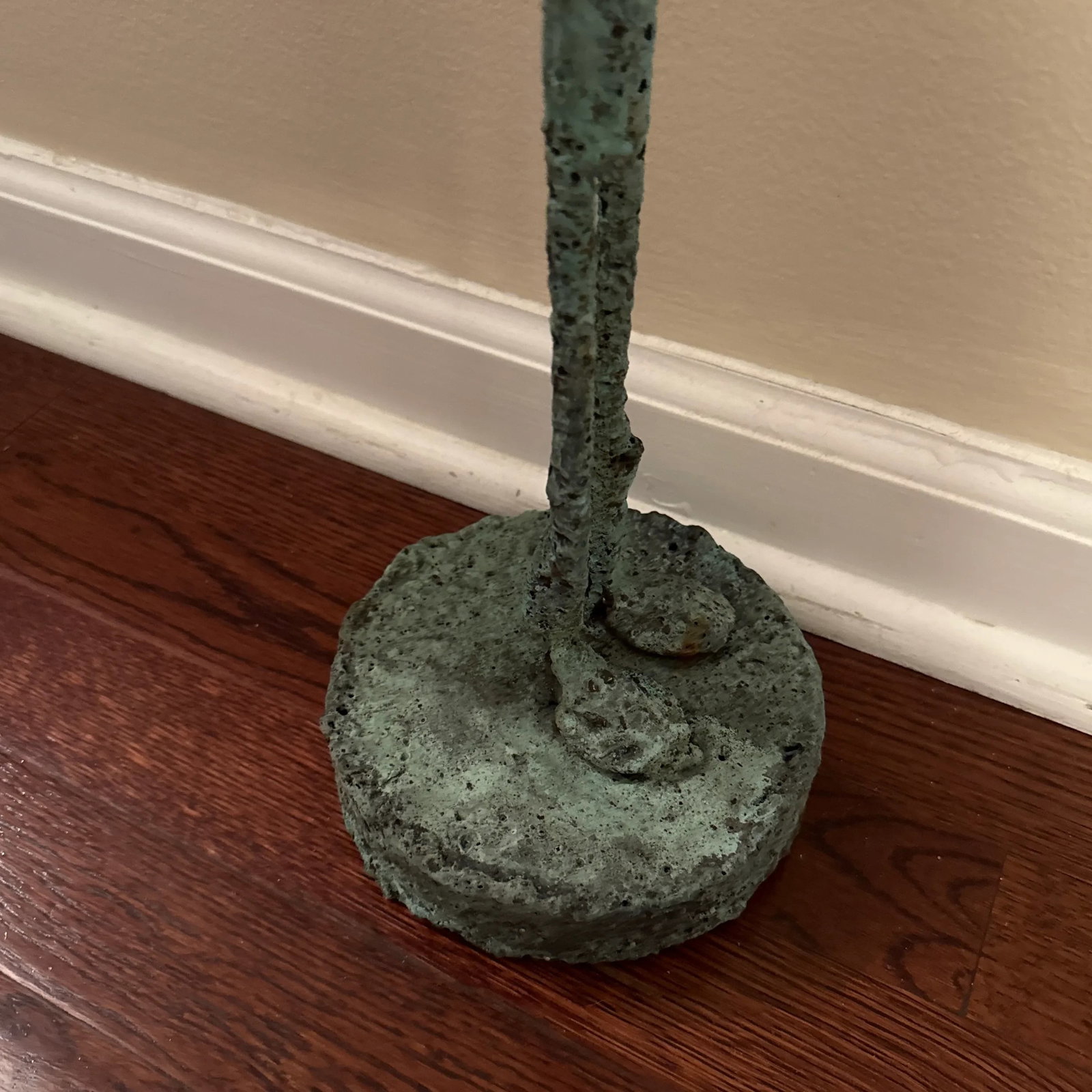 Early 21st Century Bronze Artist Made Abstract Brutalist Style Dog Sculpture - 4