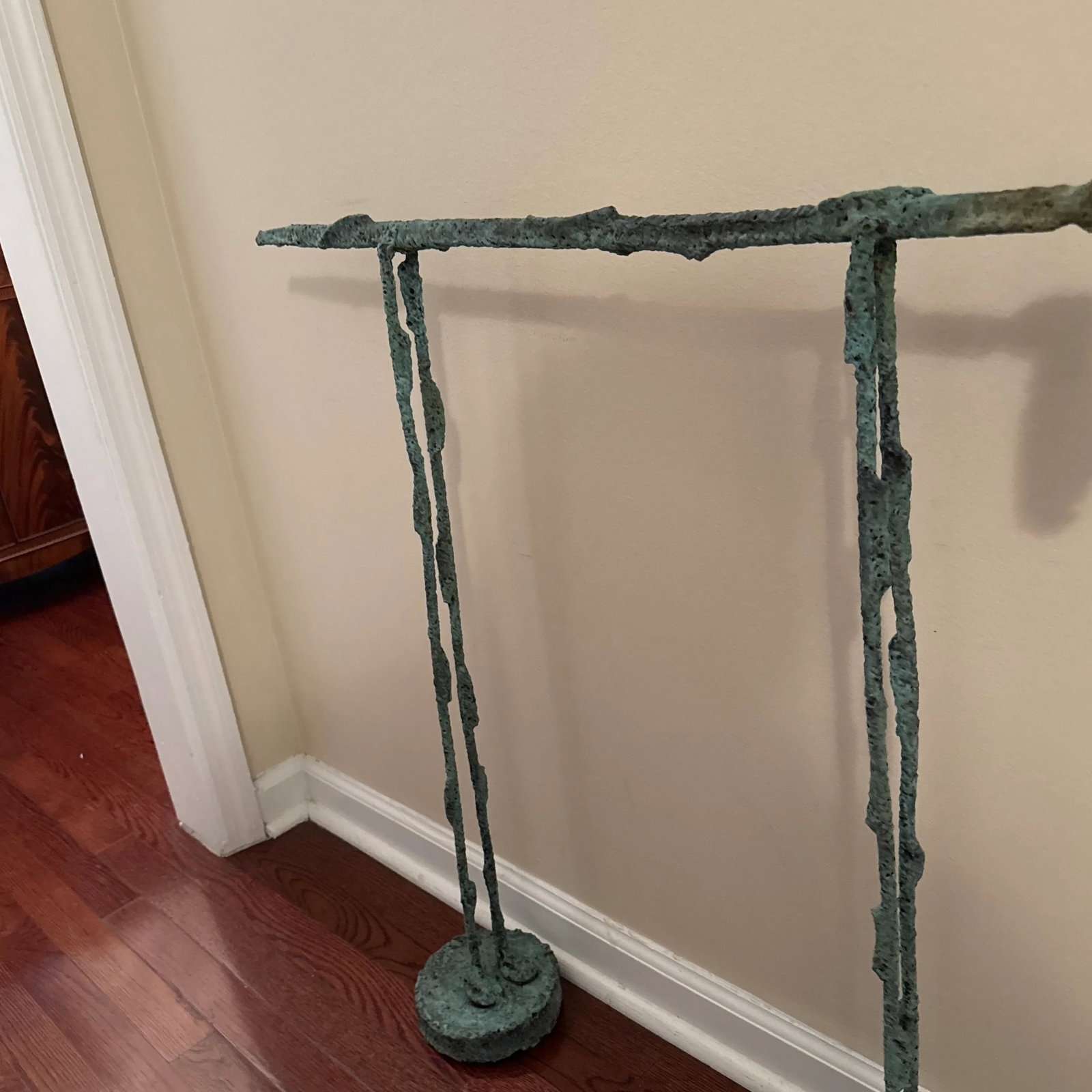 Early 21st Century Bronze Artist Made Abstract Brutalist Style Dog Sculpture - 7