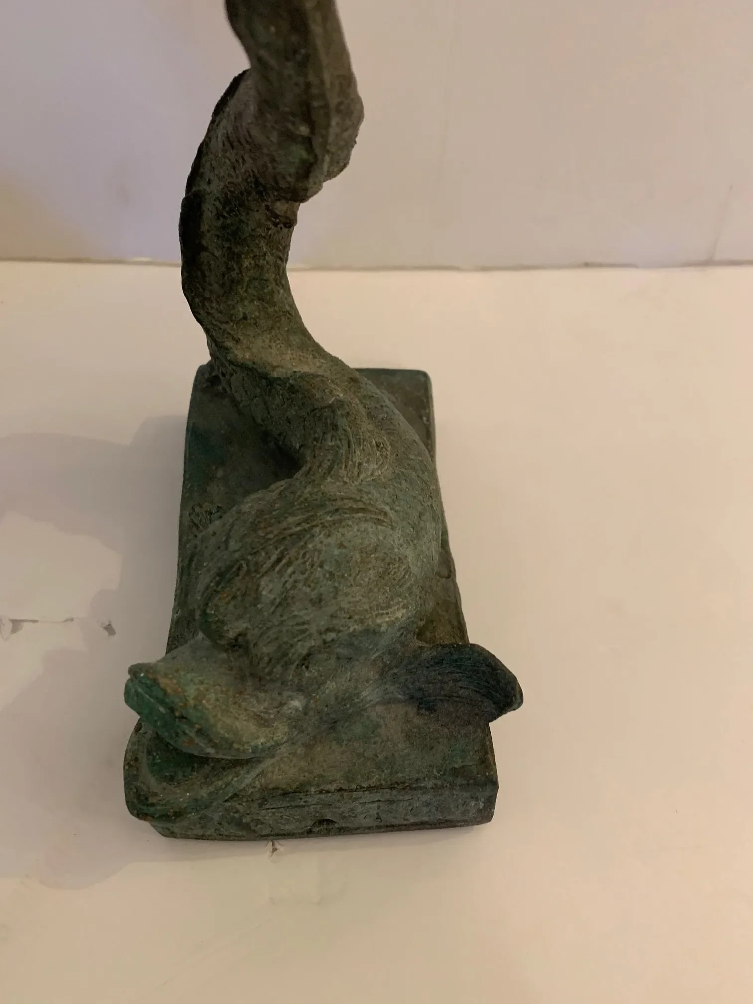 Lead Dolphin Motife Compotes -A Pair - 2