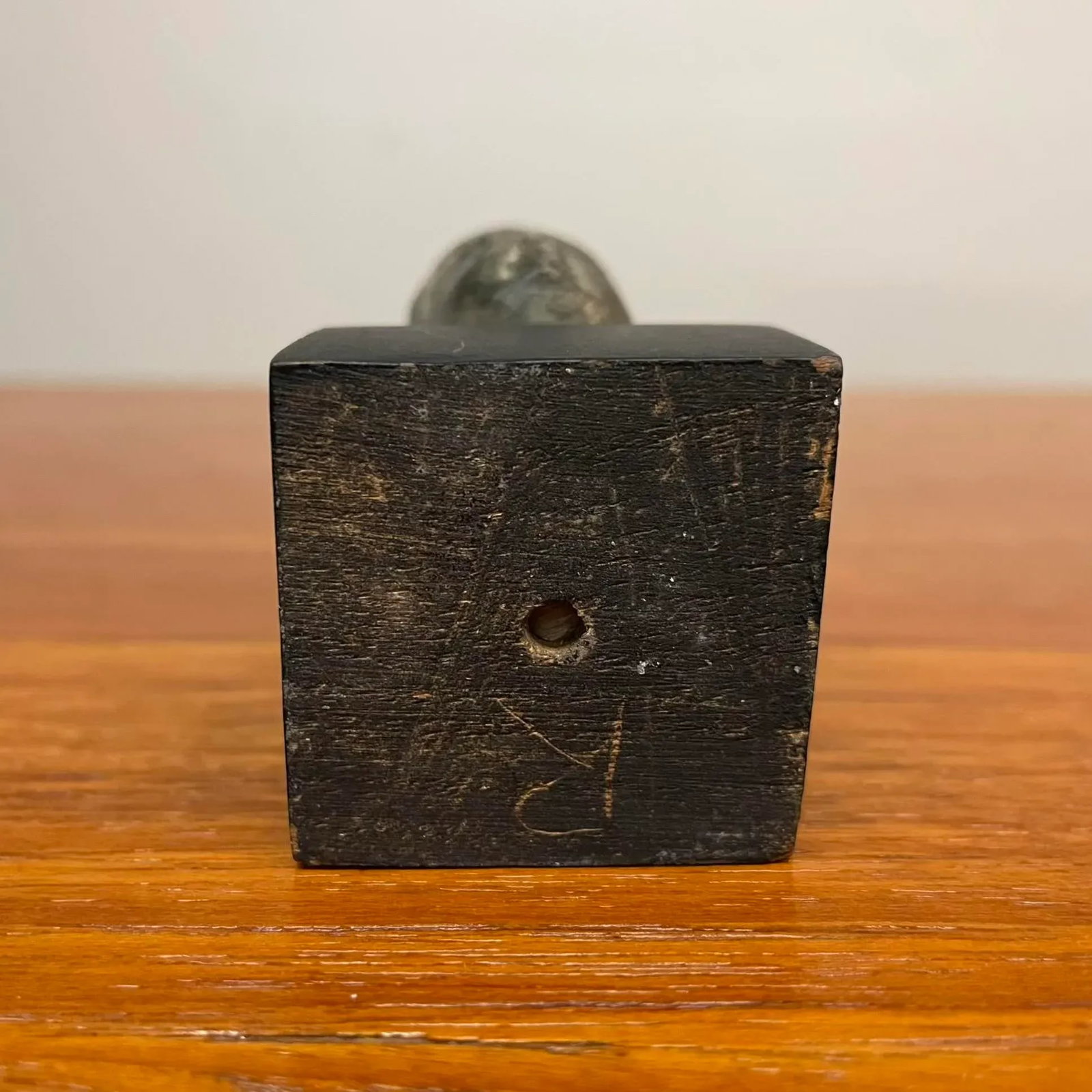 Petite 12th Century Nepalese Temple Fragment Sculpture on Stand - 12