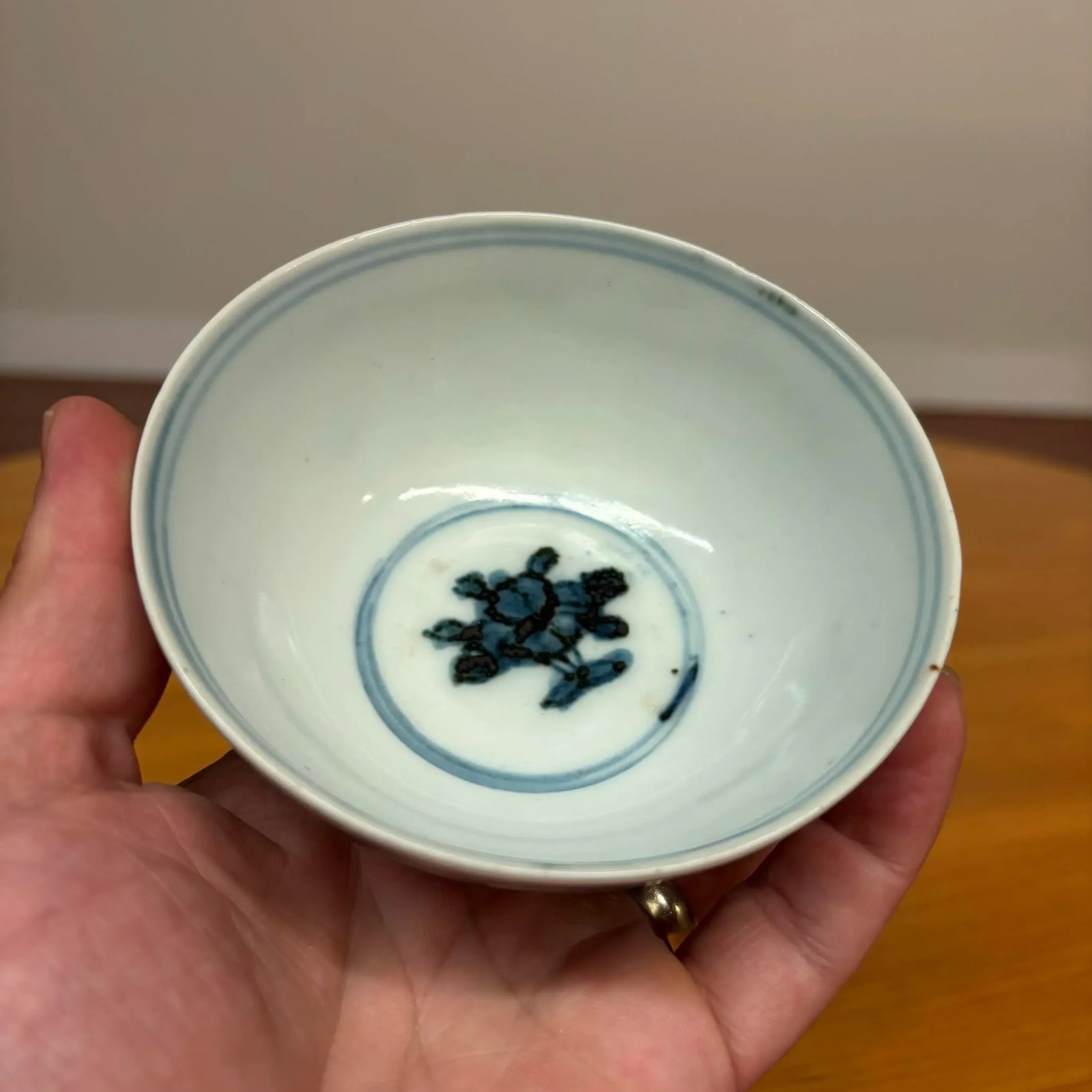 Qing Dynasty Antique Chinese Blue and White Porcelain Tea Bowl - 13