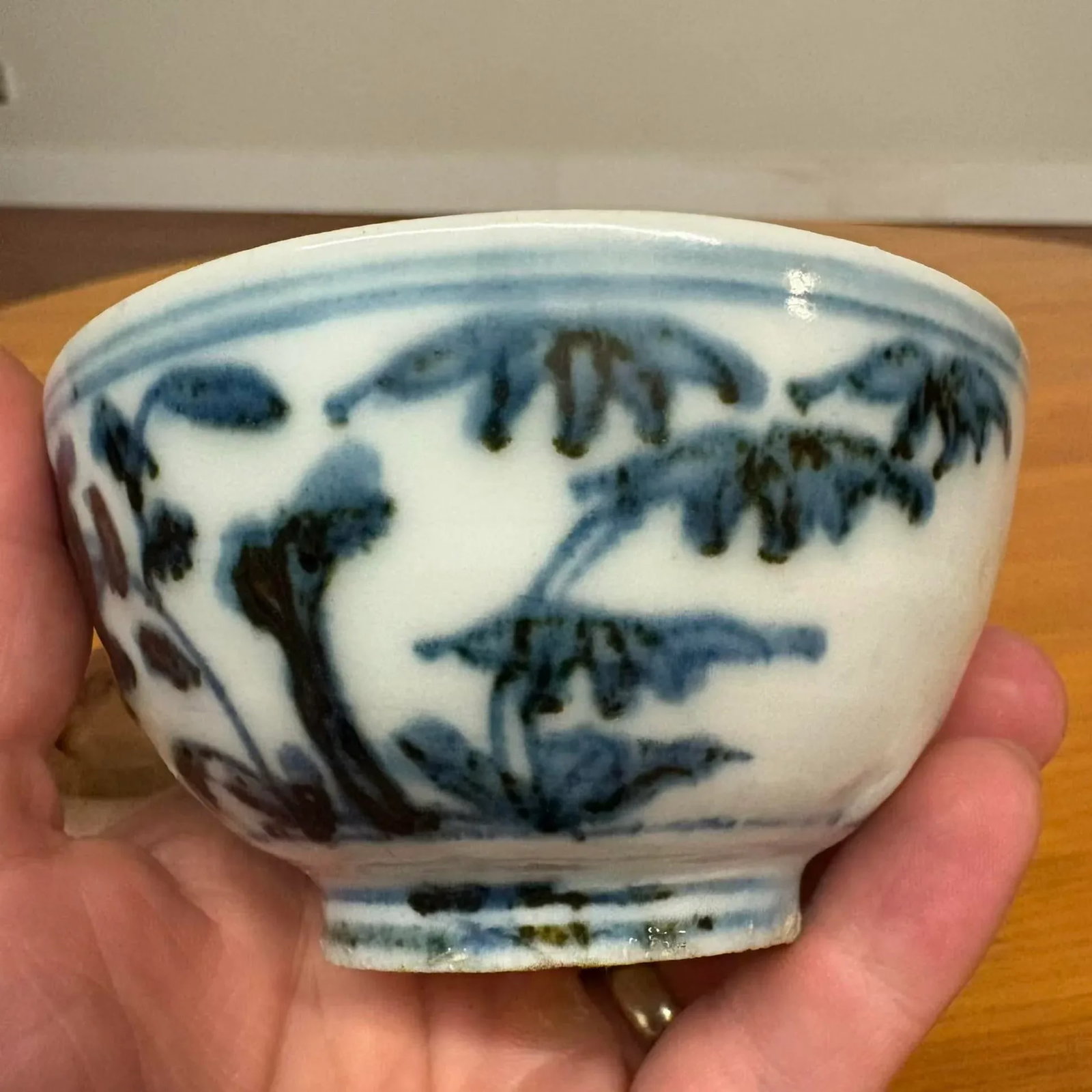Qing Dynasty Antique Chinese Blue and White Porcelain Tea Bowl - 7