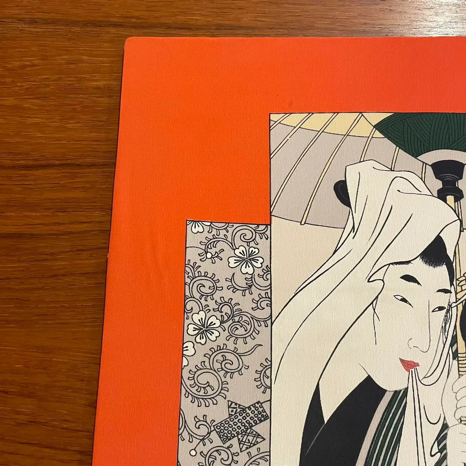 Japanese Silk Print on Board - 4
