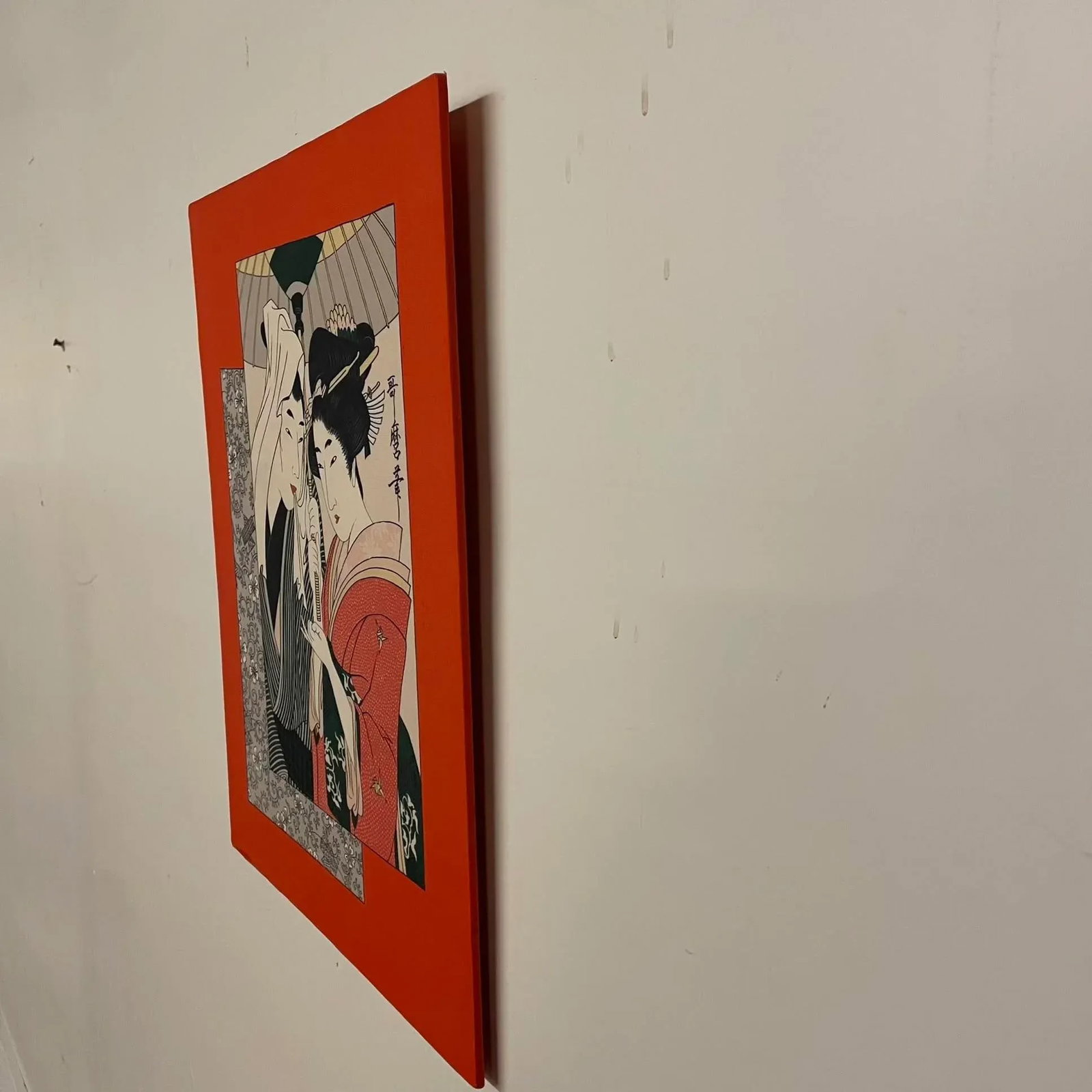 Japanese Silk Print on Board - 5