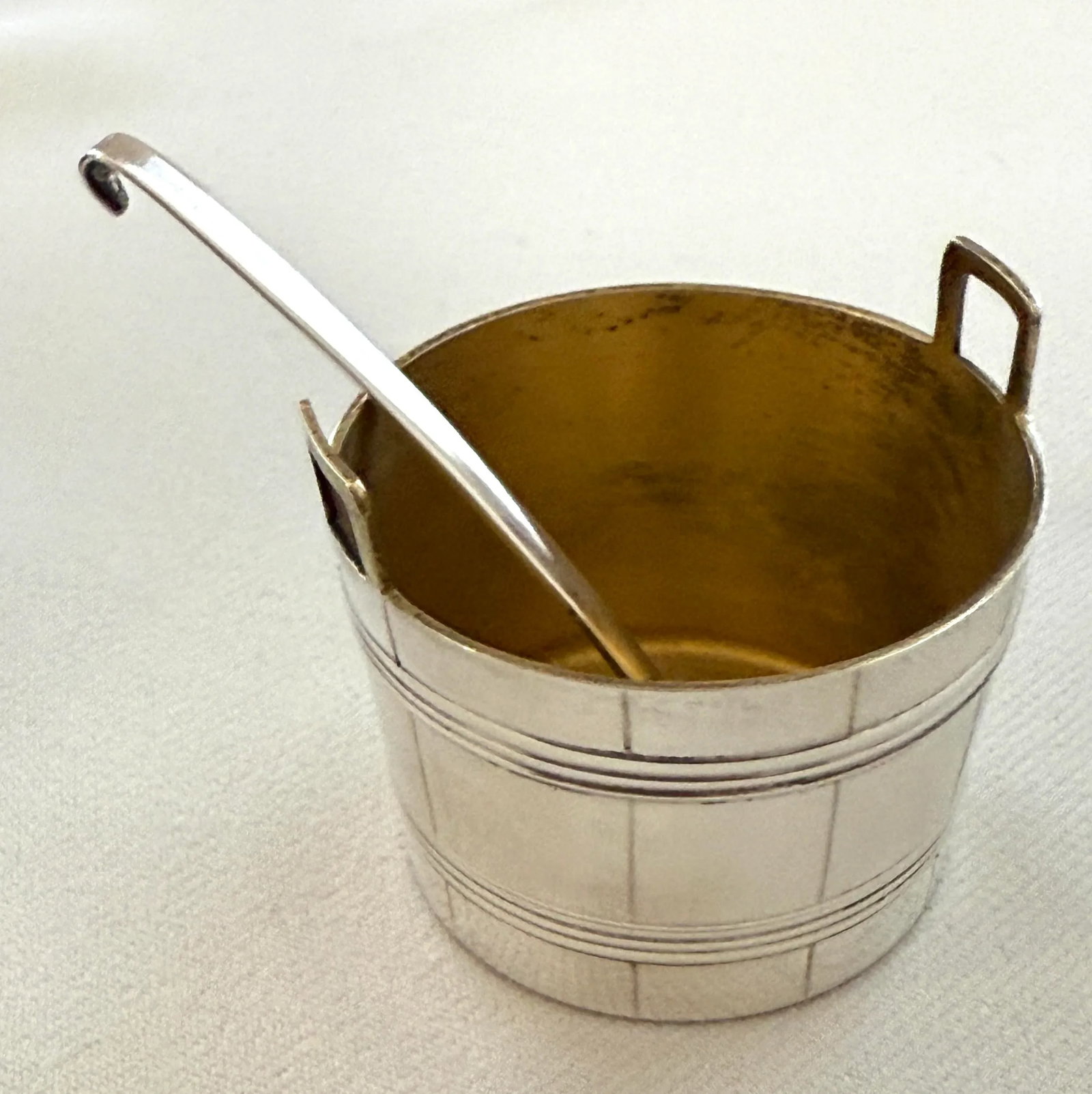 Tiffany & Co Antique Sterling Basket Form Salt Cellars With Spoons - 5