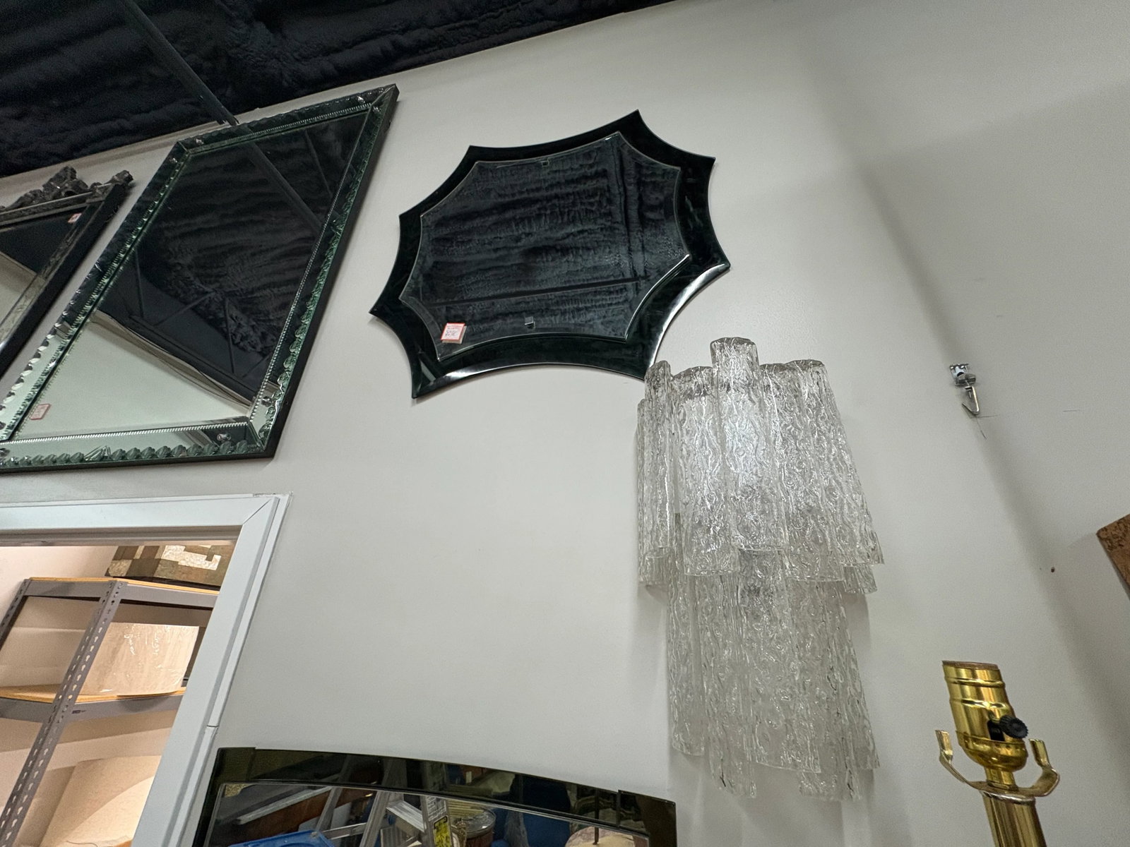 Italian Modern Fontana Arte Inspired Star Mirror - 6