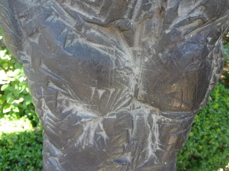 Giacometti Inspired Abstract Male Torso Bronze Sculpture on Marble Base - 7