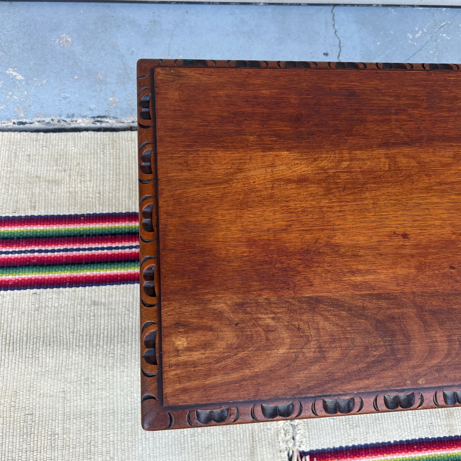 Antique Walnut William and Mary Style Turned Leg Small Sized Side Table, Circa 1920's - 2