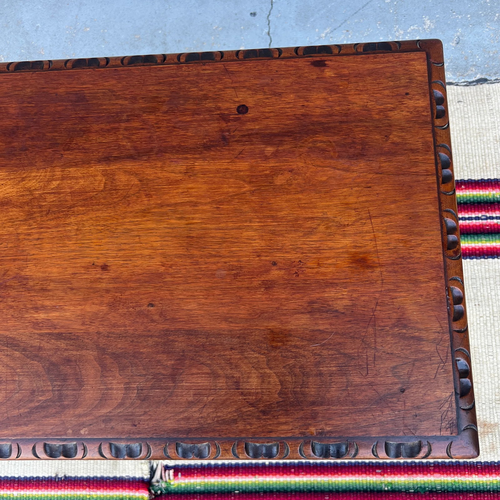 Antique Walnut William and Mary Style Turned Leg Small Sized Side Table, Circa 1920's - 3