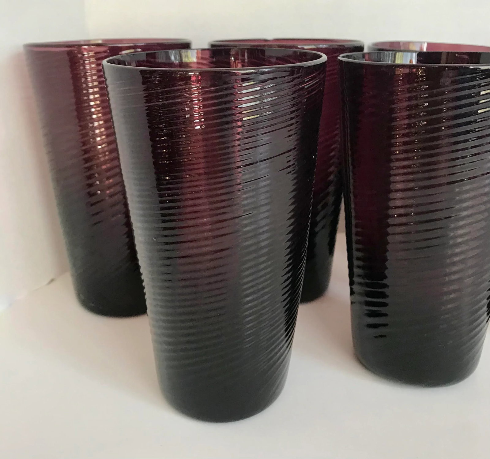 Vintage Avalos Mexican Hand-Blown Tumbler Glasses and Plates Set of 26 - 4