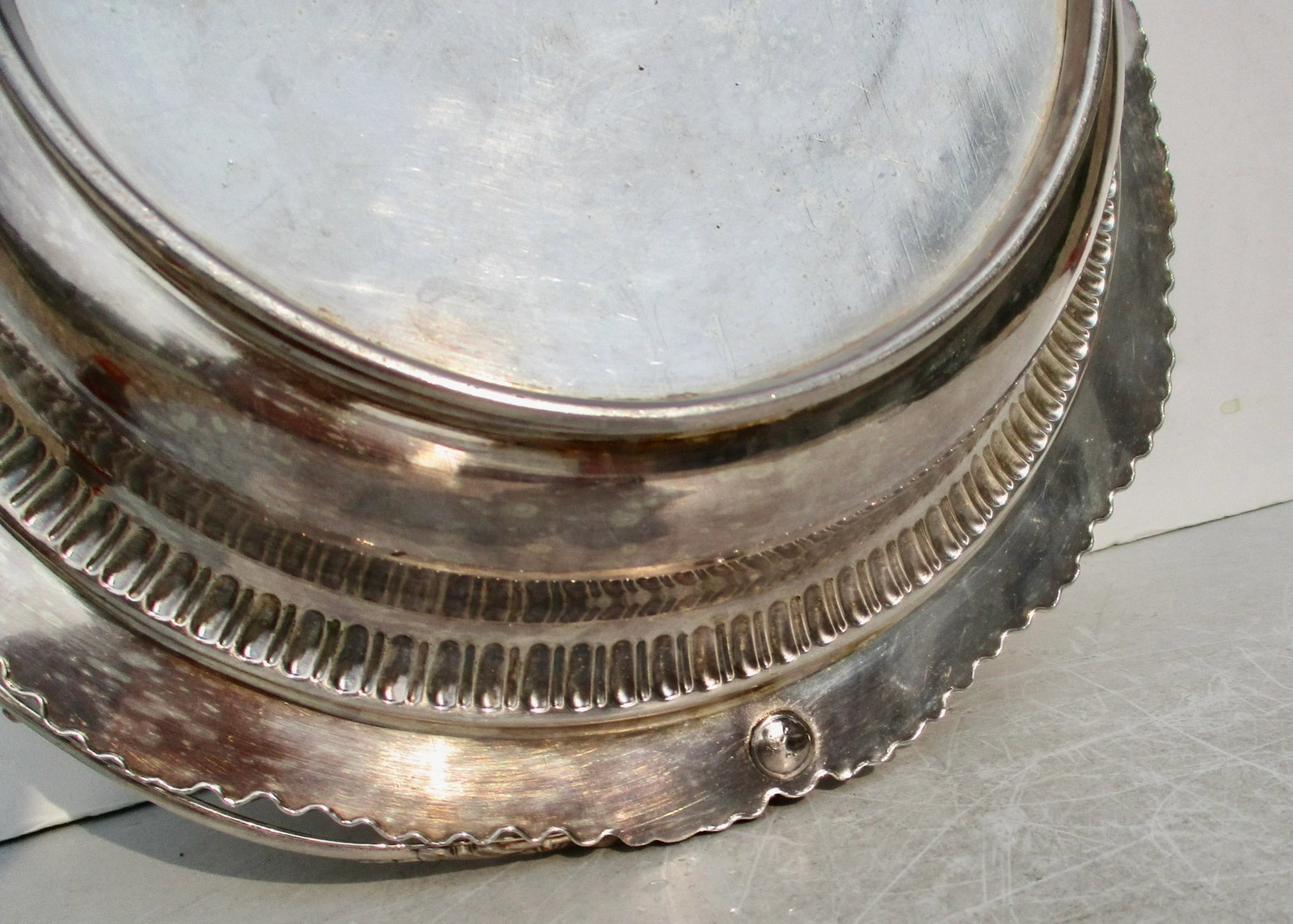 Antique Shefflield Plate Swing Handle Basket - 10