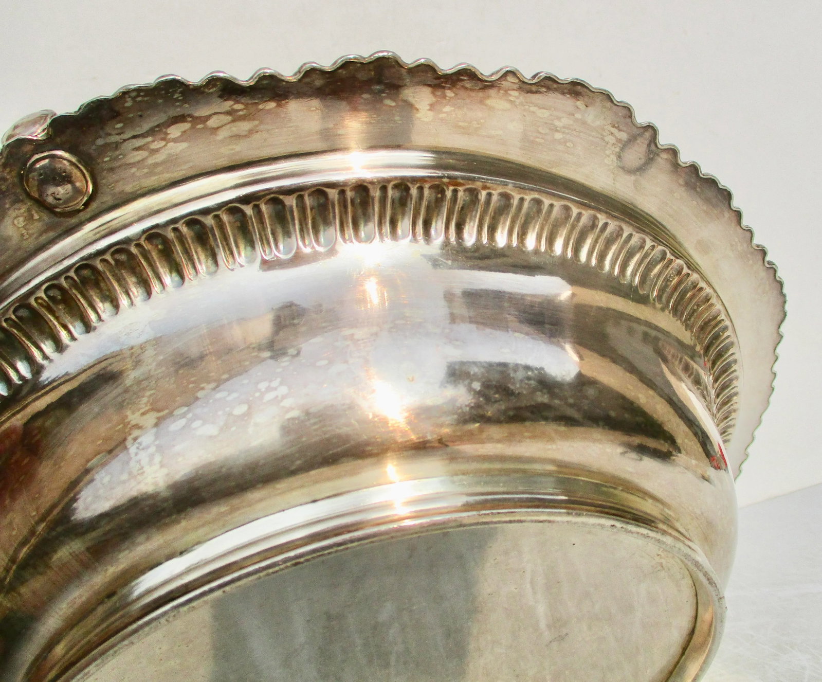 Antique Shefflield Plate Swing Handle Basket - 12