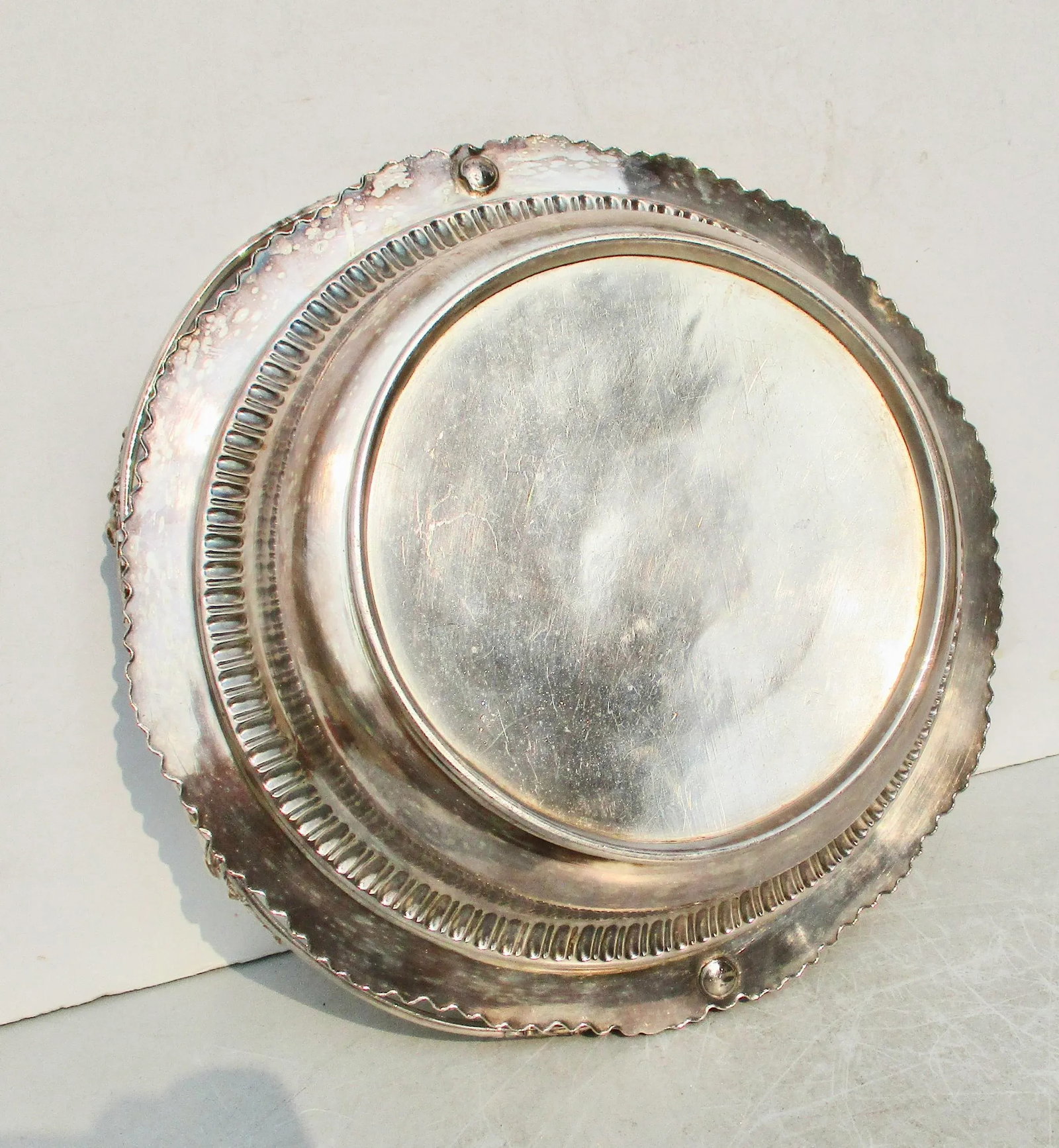 Antique Shefflield Plate Swing Handle Basket - 9