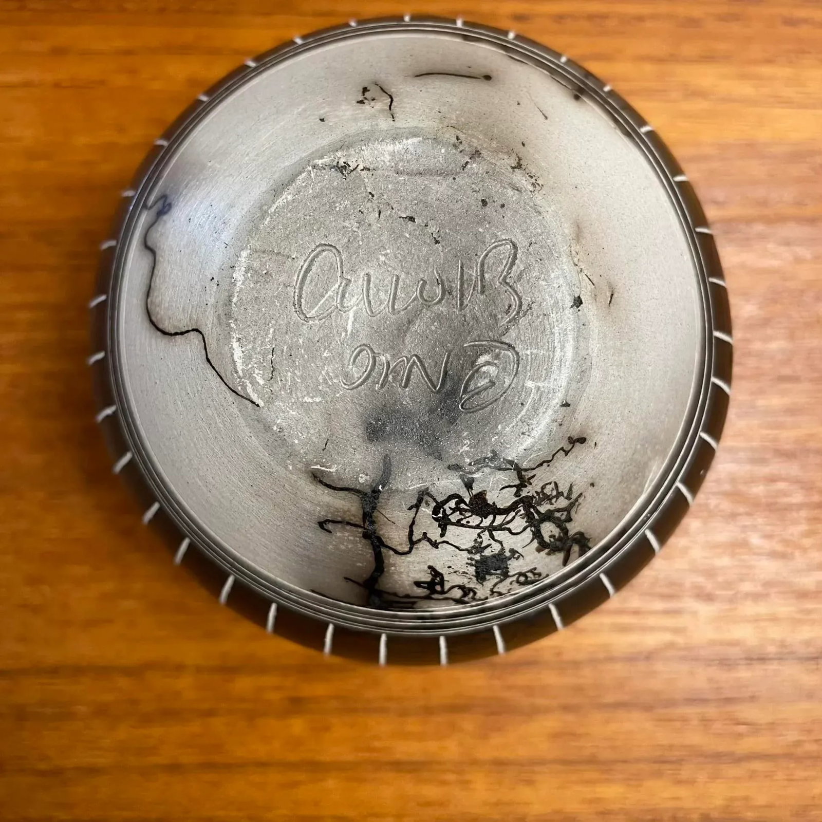 Miniature Navajo Horsehair Pottery Jar - Signed Carol Benally - 13
