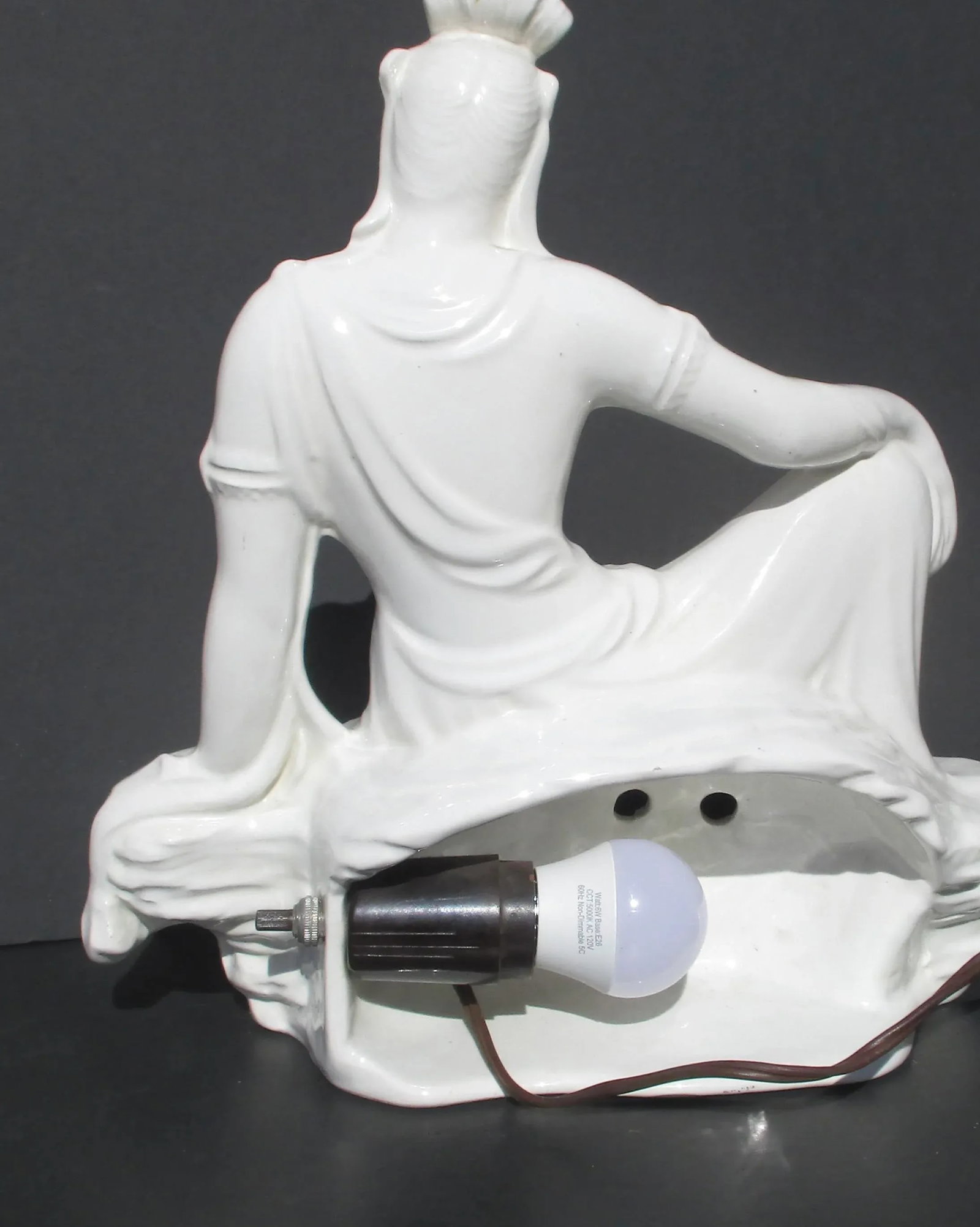 Porcelain Night Light Water Gazing Kuan Yin - 2