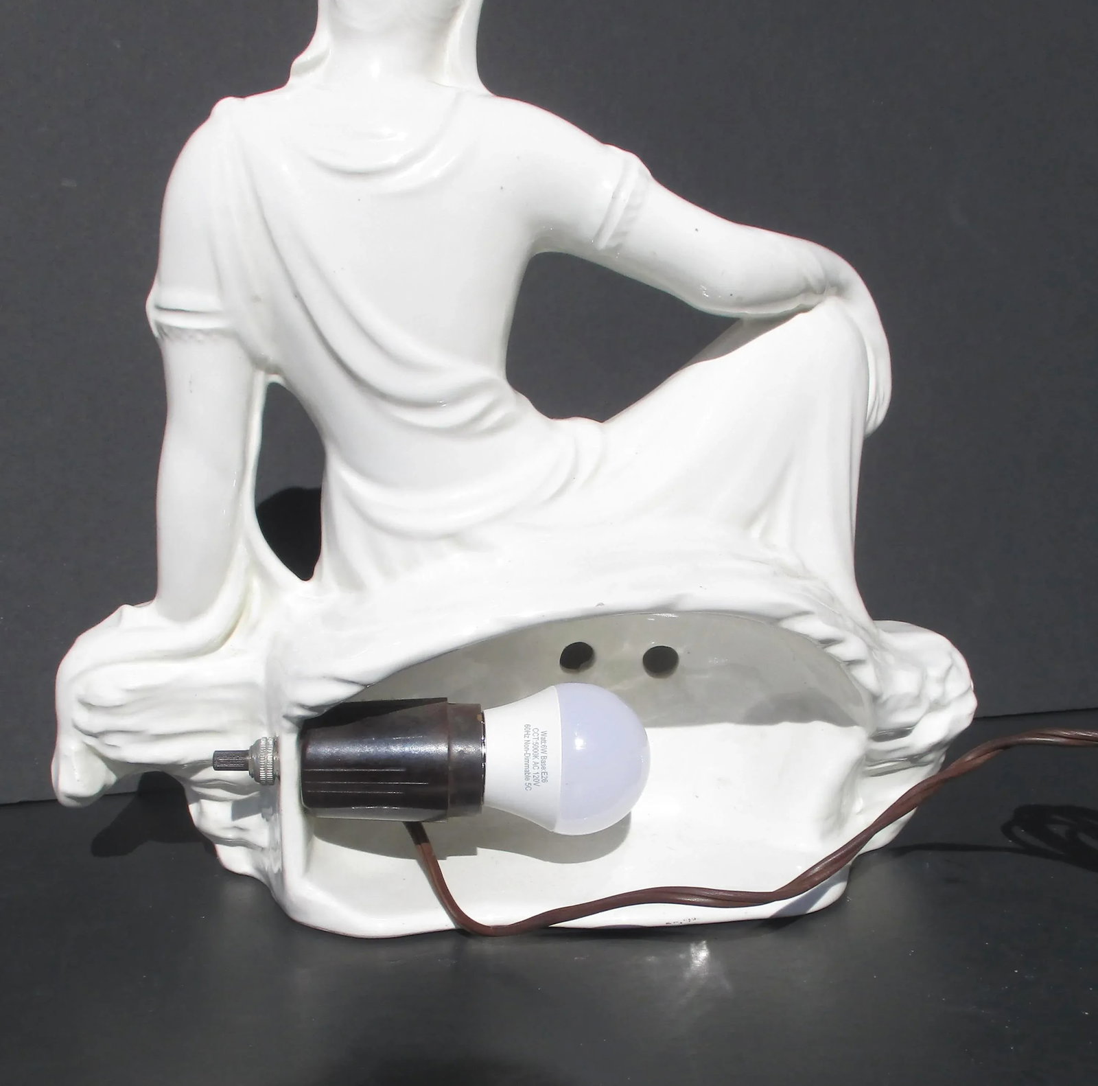 Porcelain Night Light Water Gazing Kuan Yin - 3