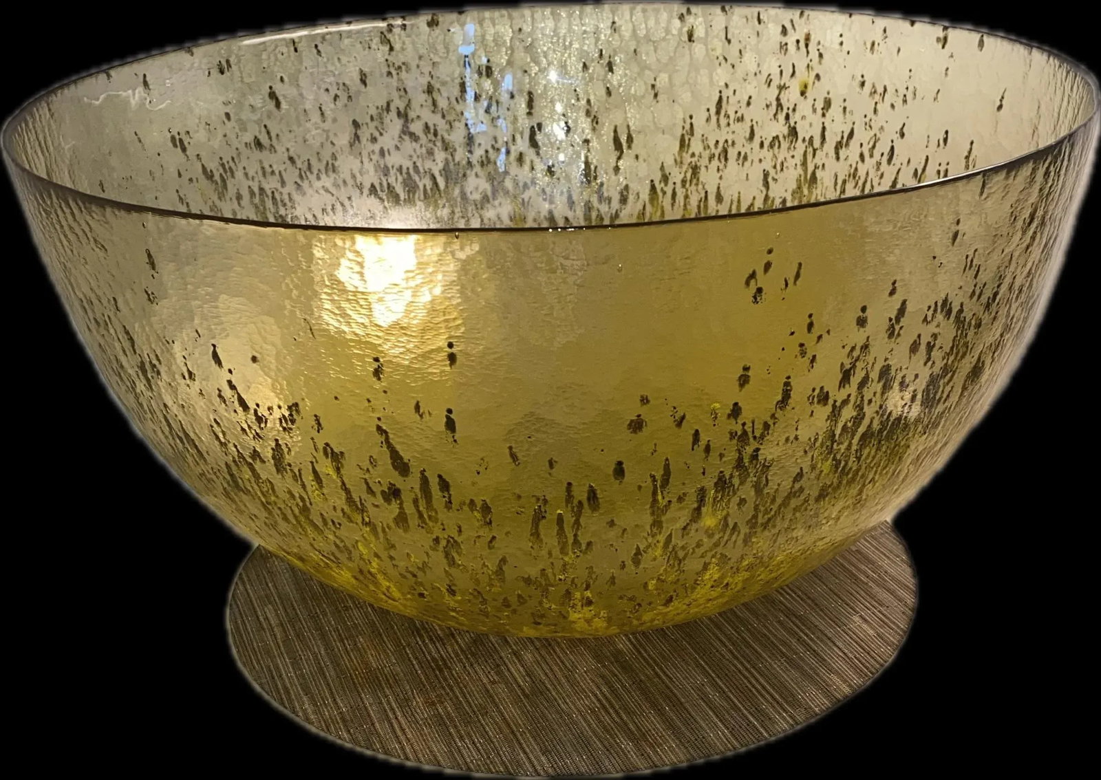 Very Large Scale Handblown Murano Glass Centerpiece Bowl - 2
