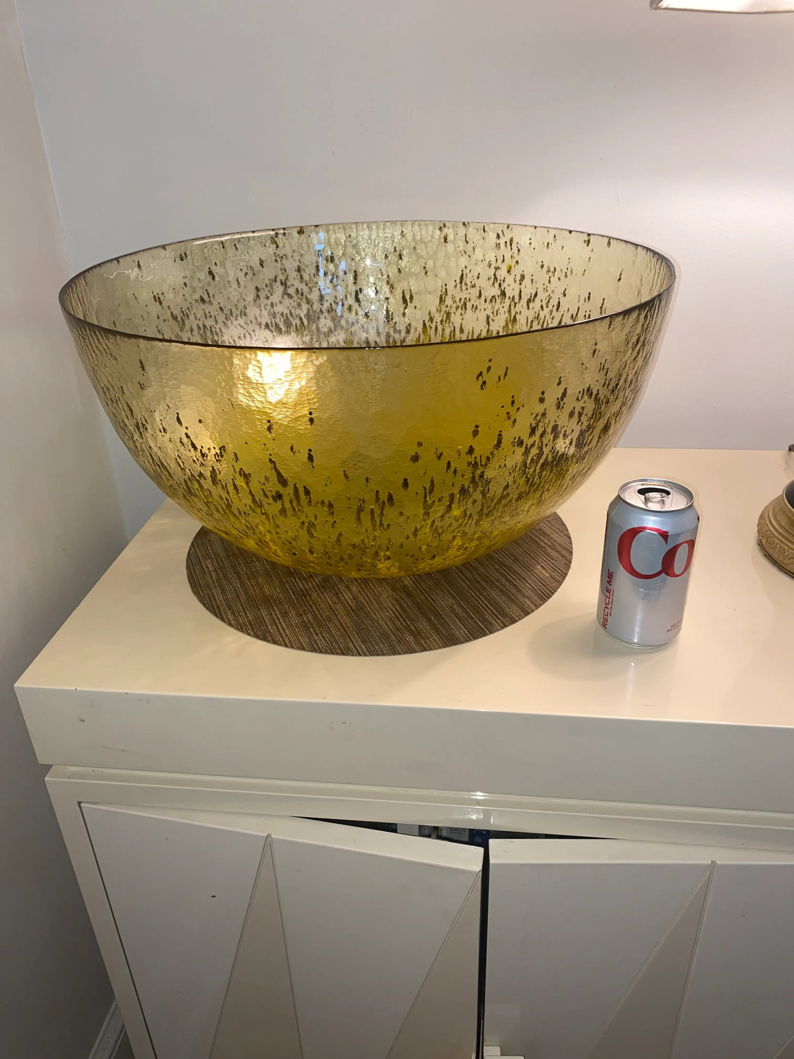 Very Large Scale Handblown Murano Glass Centerpiece Bowl - 6