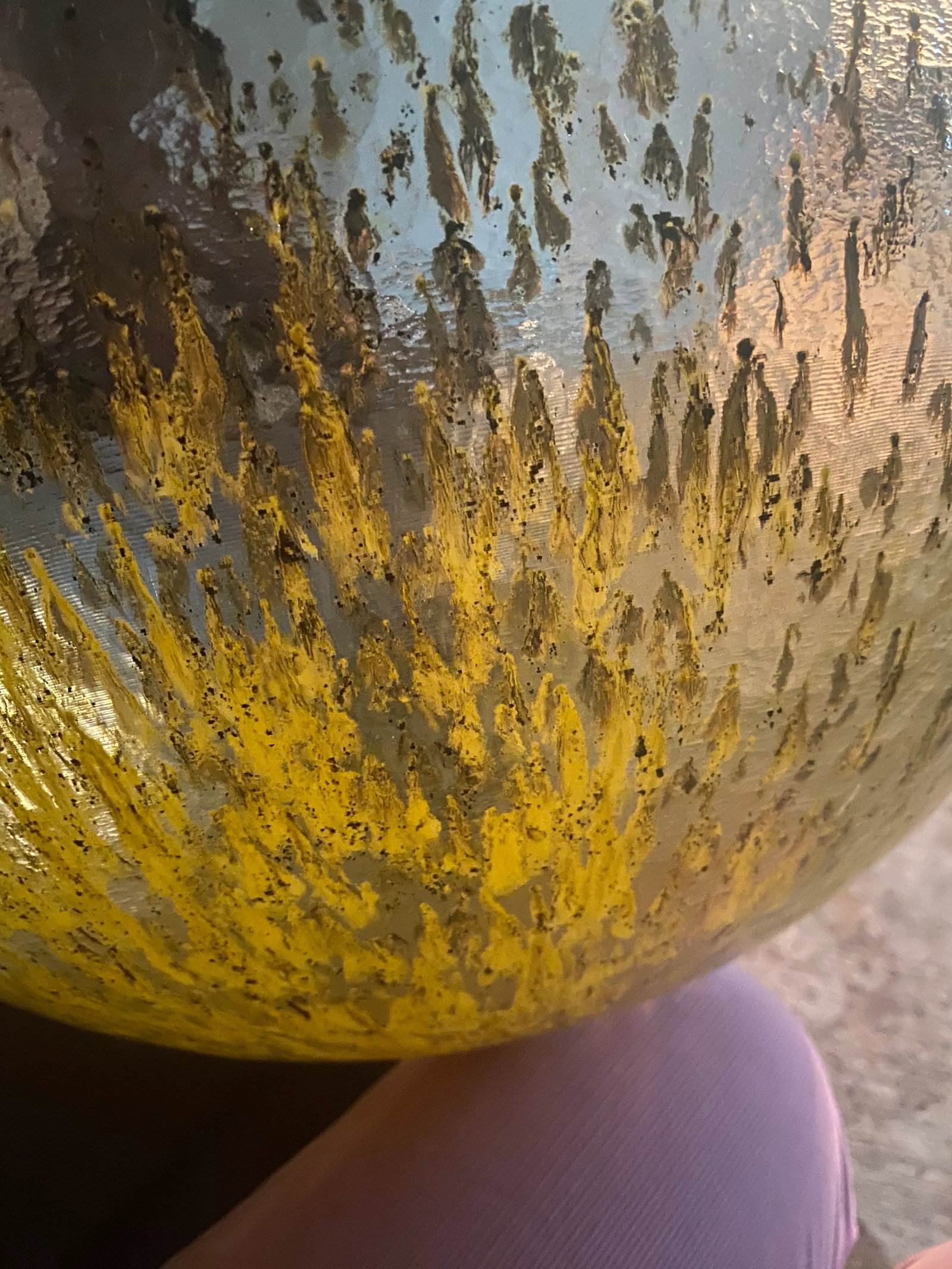 Very Large Scale Handblown Murano Glass Centerpiece Bowl - 7