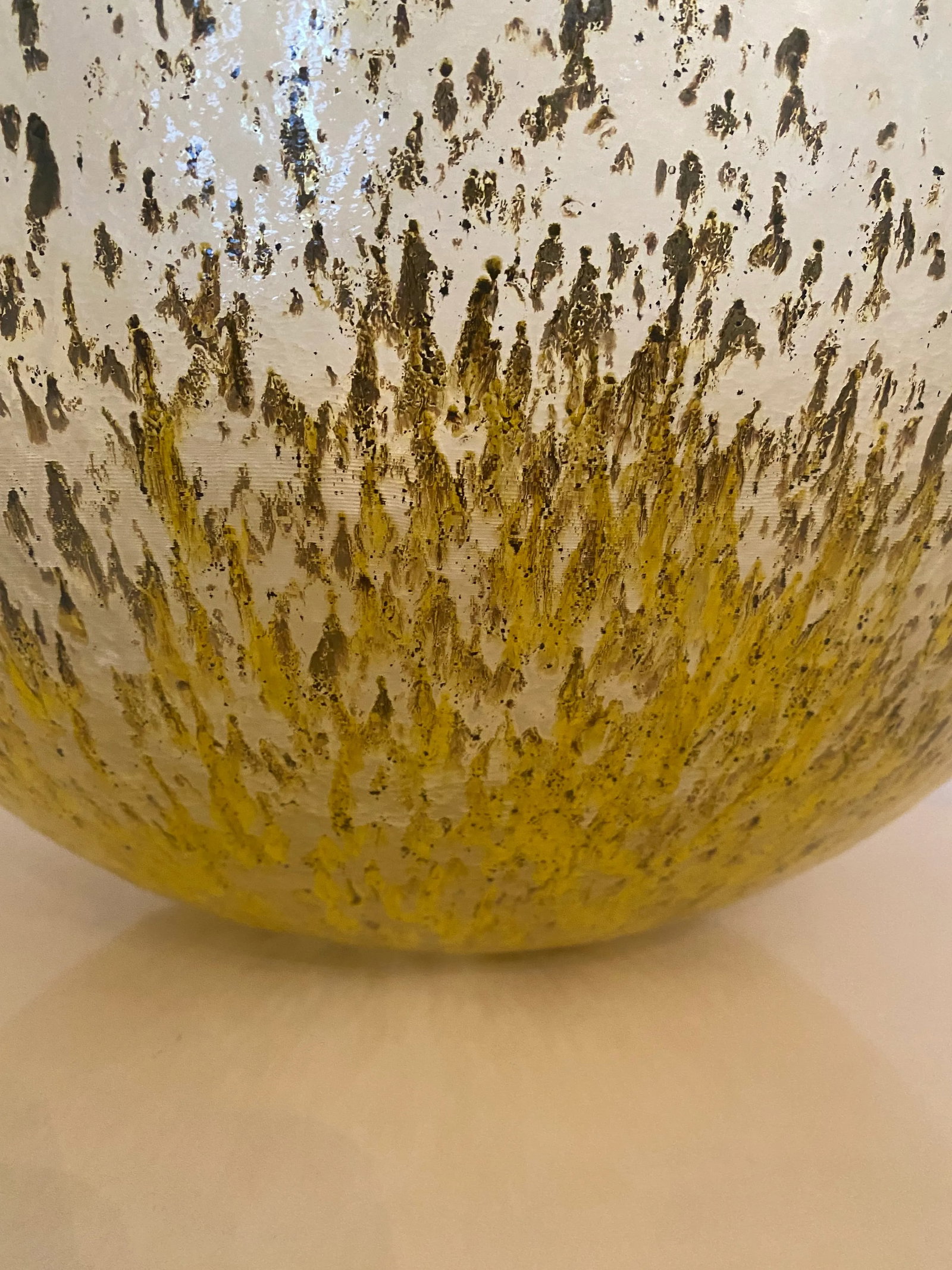 Very Large Scale Handblown Murano Glass Centerpiece Bowl - 9
